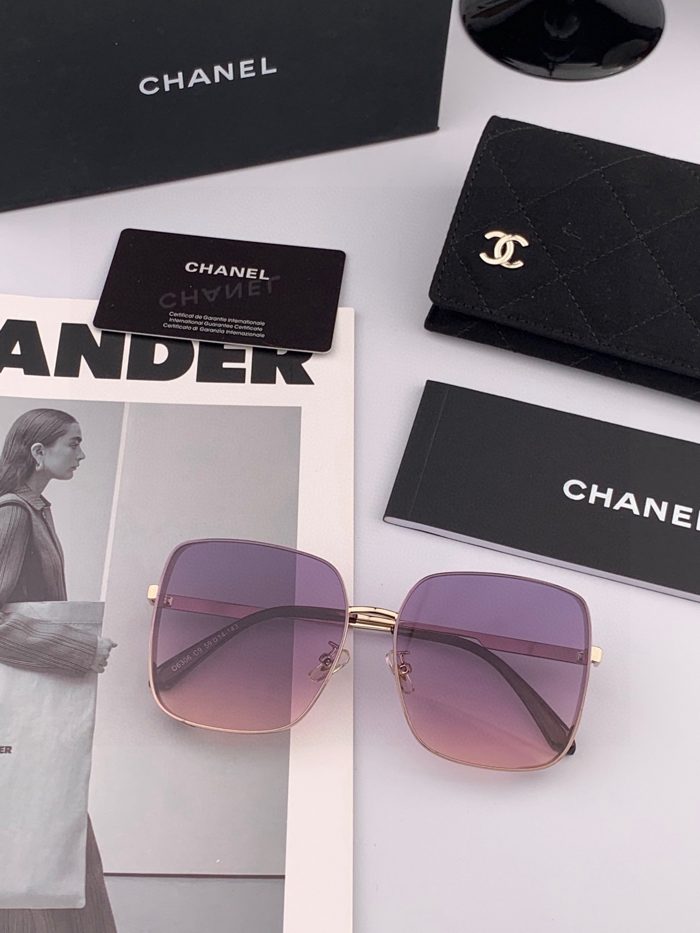 🔺 【香奈儿-尼龙偏光太阳镜】2025开春新款 潮流爆款 时尚多边形偏光太阳镜 高品质 佩戴舒适 网红潮