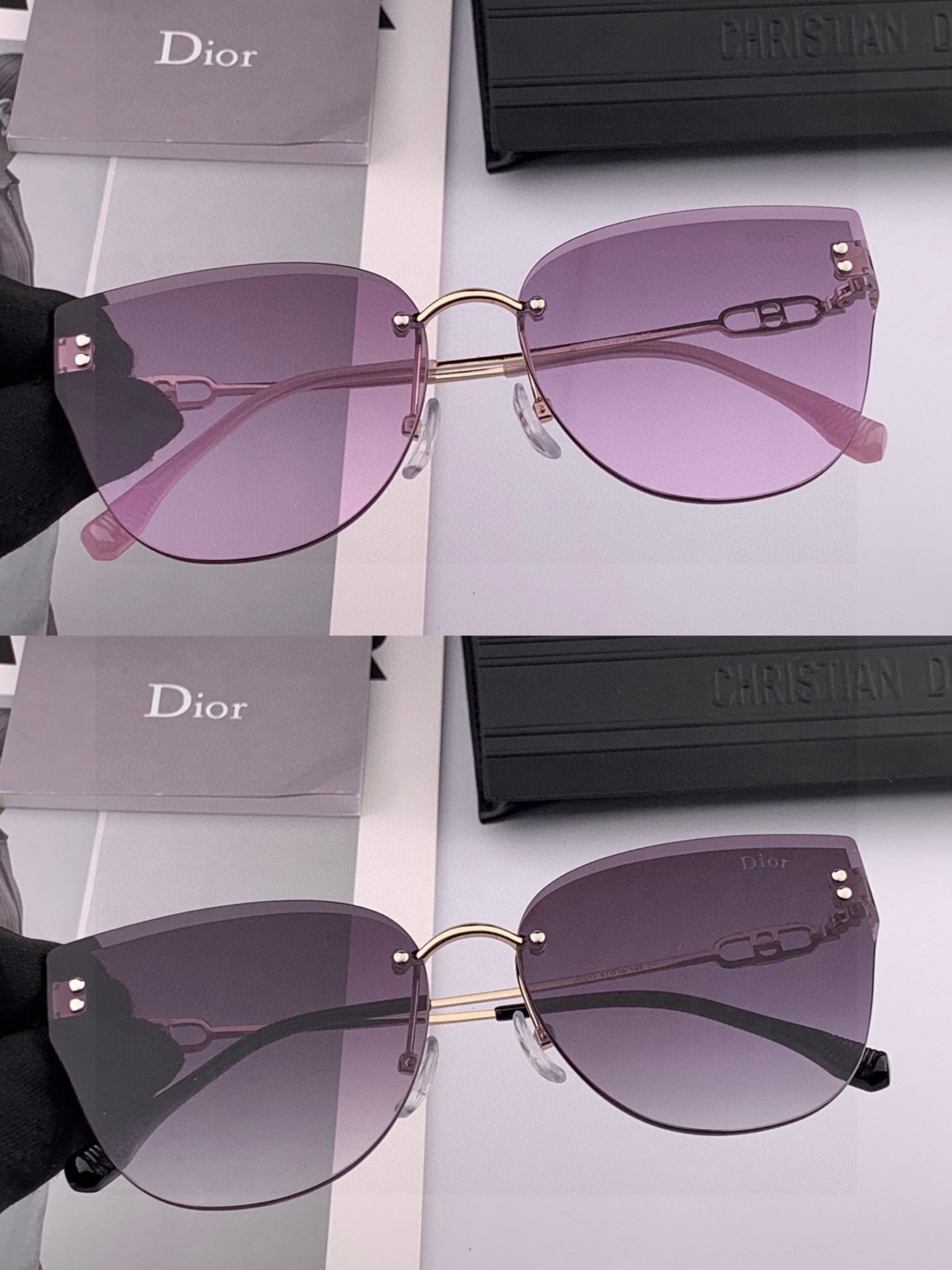 DIOR🌋☔️时尚无框太阳镜镜片 顶级奢侈品[强] 高品质[胜利][亲亲]🍦🍨 [得意] 气质非凡😄 🍫