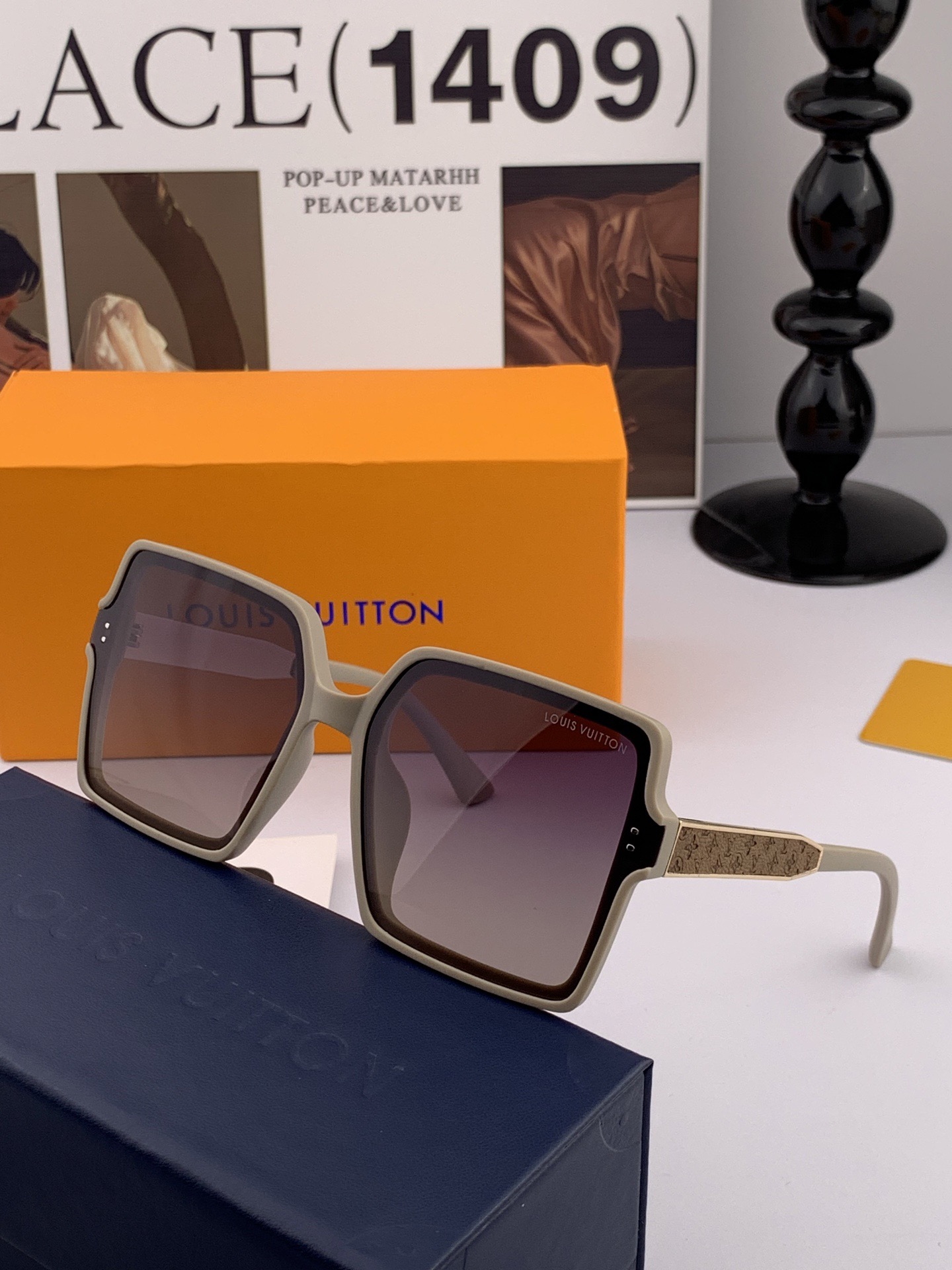 【TR尼龙偏光系列】lv大框太阳镜墨镜经典的方框设计，不挑脸型，无论搭配大衣还是连衣裙都非常显气质尼龙偏