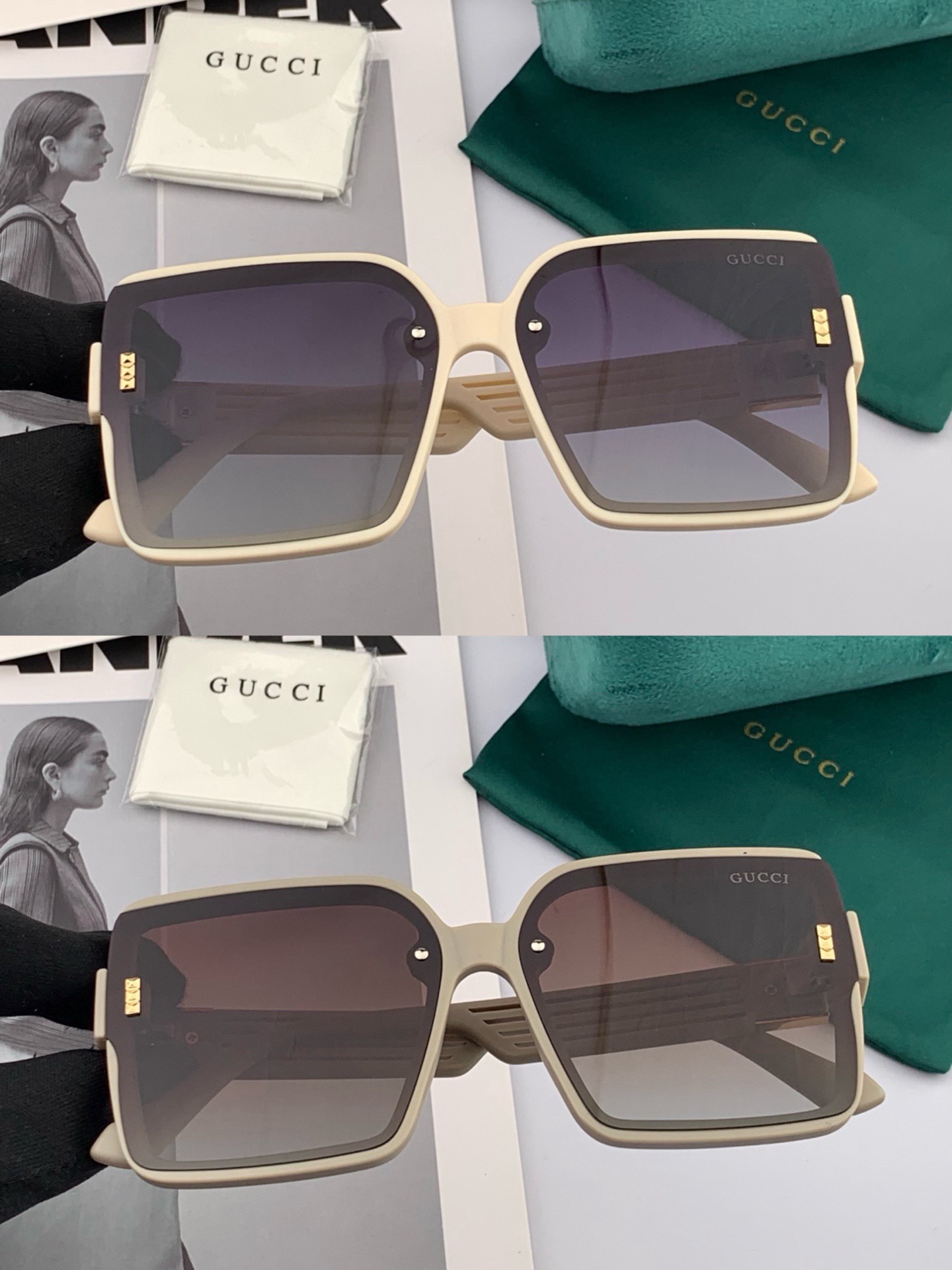 2025新款！新款出货！女士高清加厚偏光太阳镜🕶️ 🎉💍新款GUCCI偏光太阳镜[得意]开车驾驶镜时尚墨