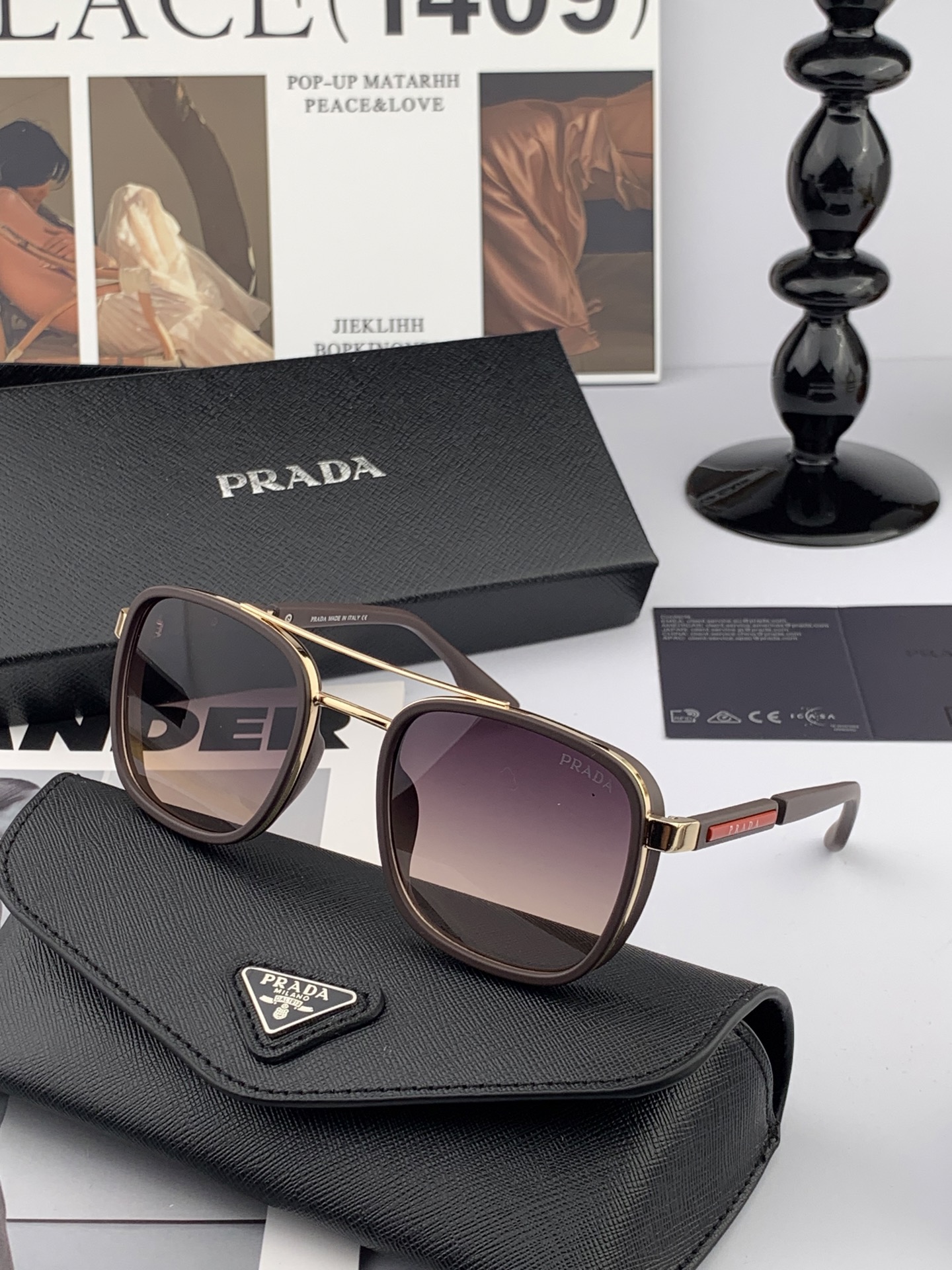 官方同步 品牌:雷朋经典男女士玻璃太阳镜 材质：美国宝丽来高清防爆钢化玻璃镜片 型号：RB865