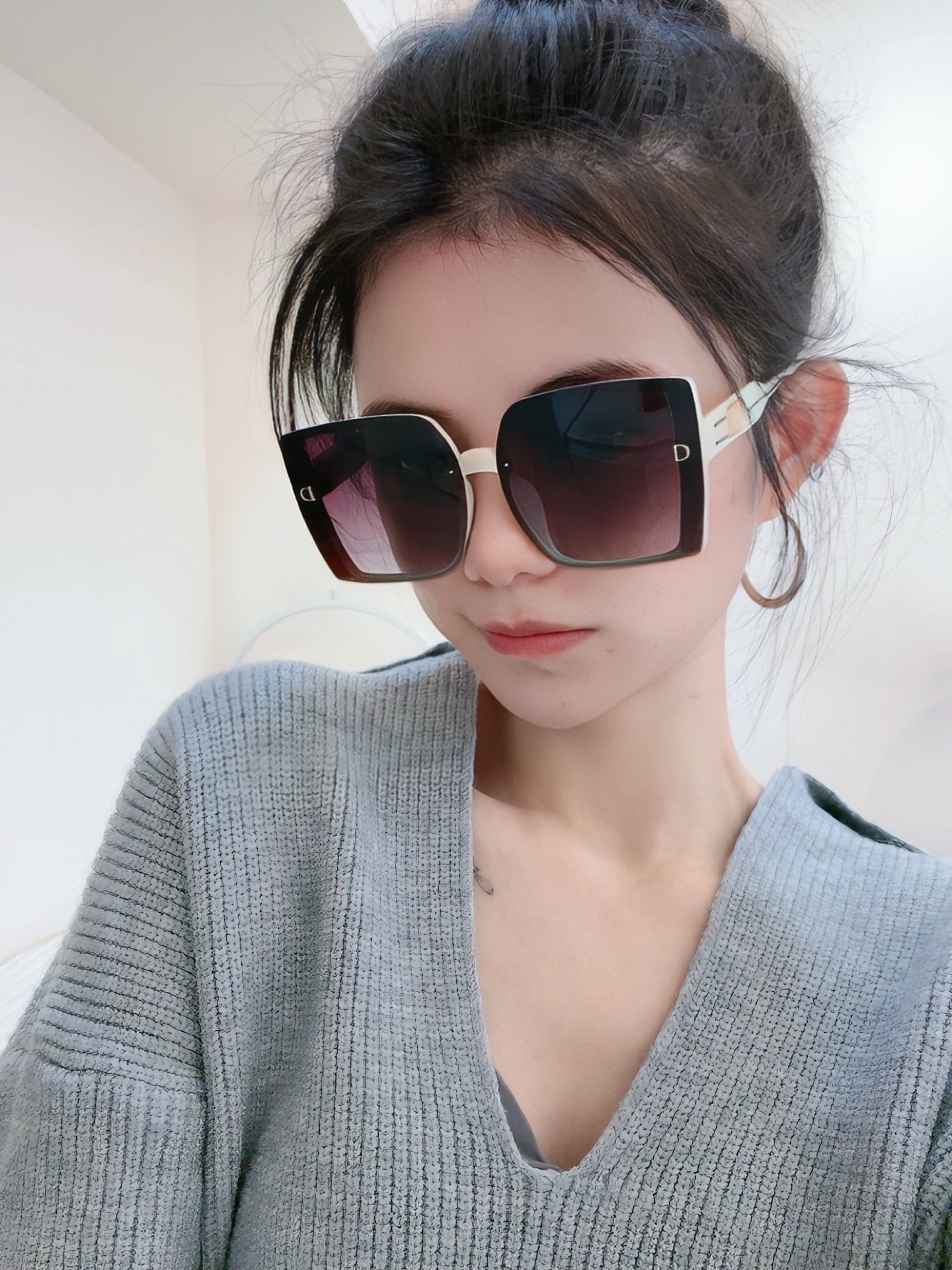 🔺 【DIOR-迪奥】2025开春新款 潮流爆款 时尚方框偏光太阳镜 高品质 佩戴舒适 网红潮款墨镜 型