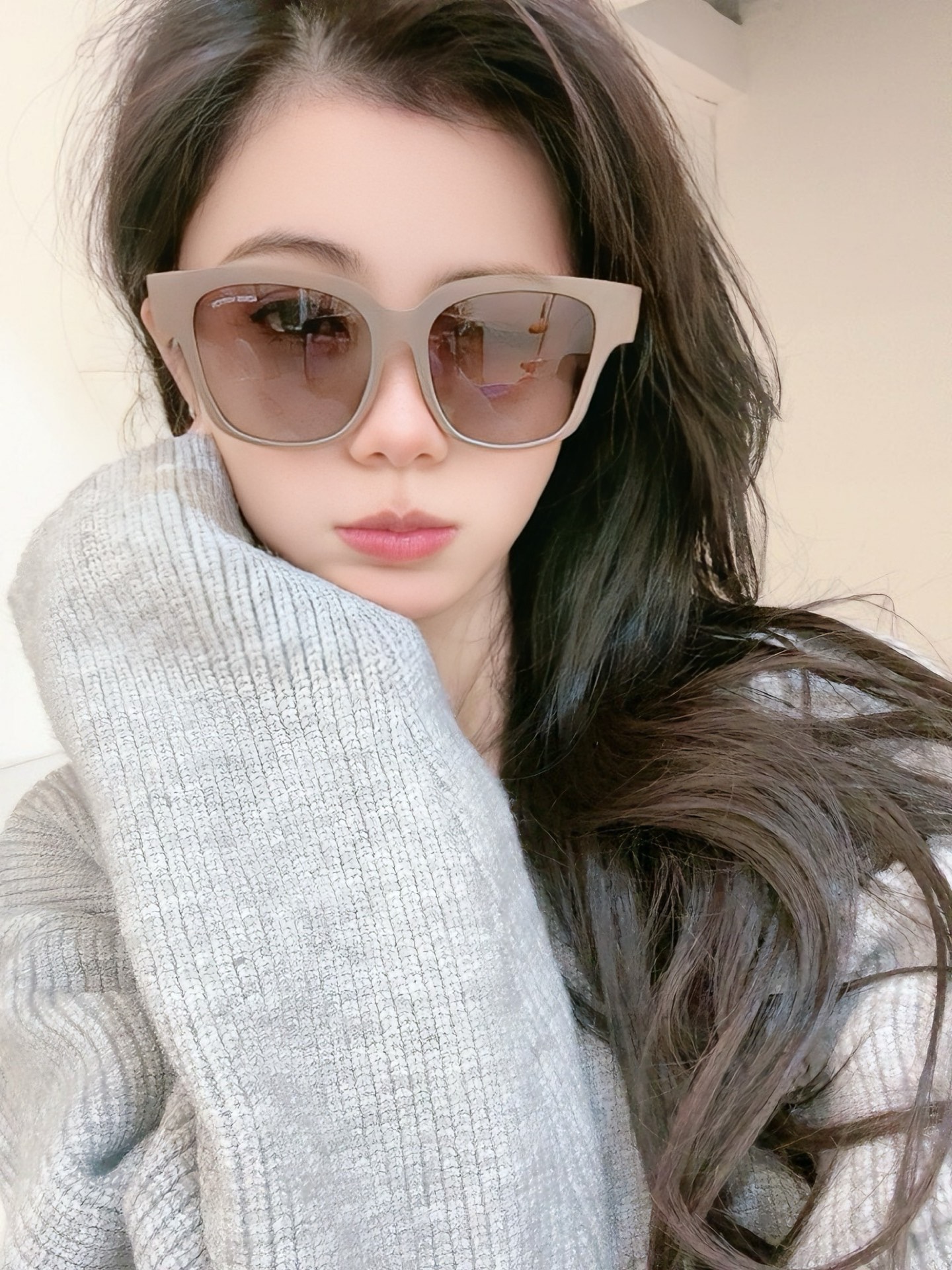 【TR偏光系列】lv大框太阳镜墨镜经典的方框设计，不挑脸型，无论搭配大衣还是连衣裙都非常显气质偏光镜片预