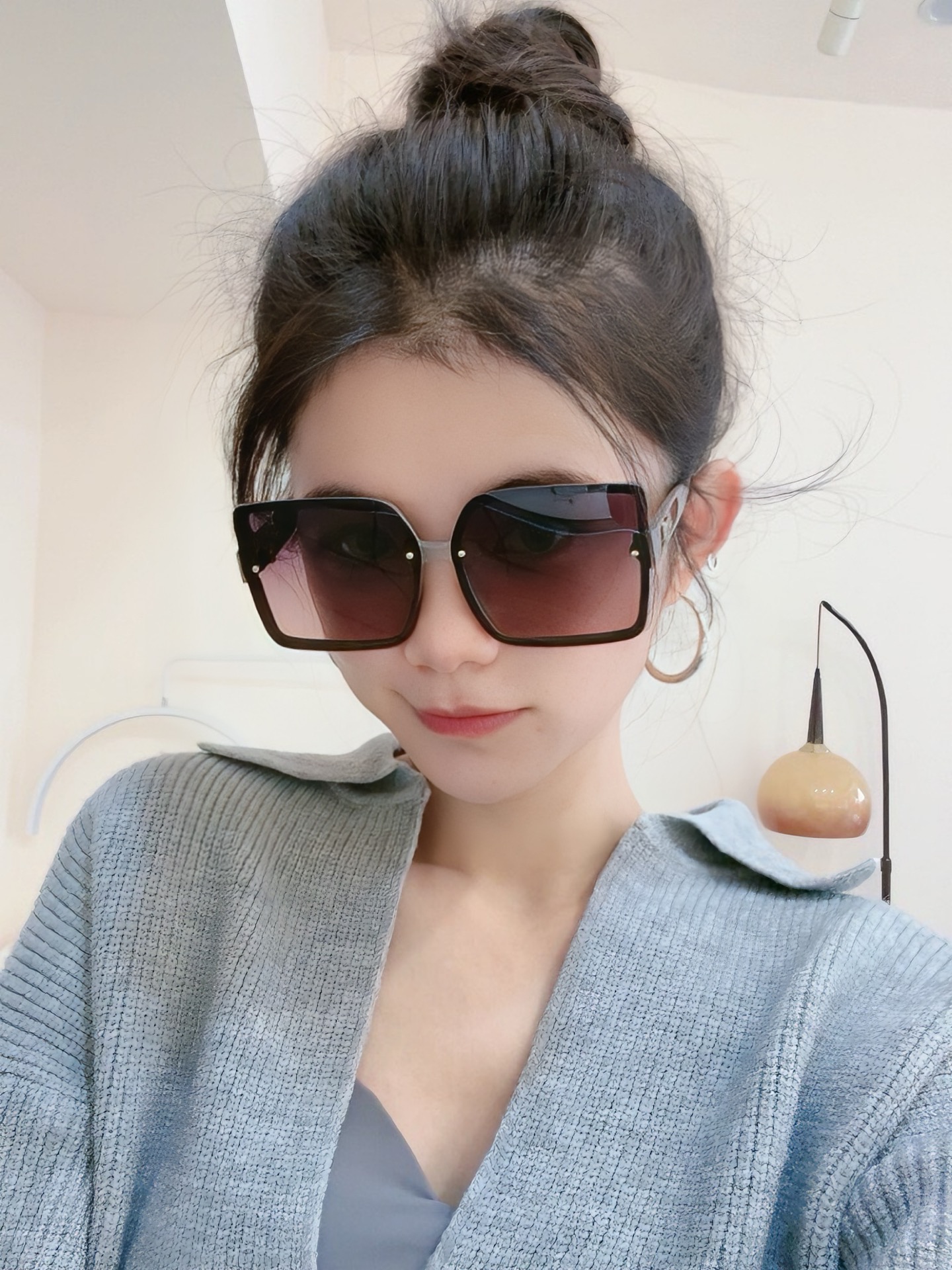 🔺 【DIOR-迪奥】2025开春新款 潮流爆款 时尚方框偏光太阳镜 高品质 佩戴舒适 网红潮款墨镜 女