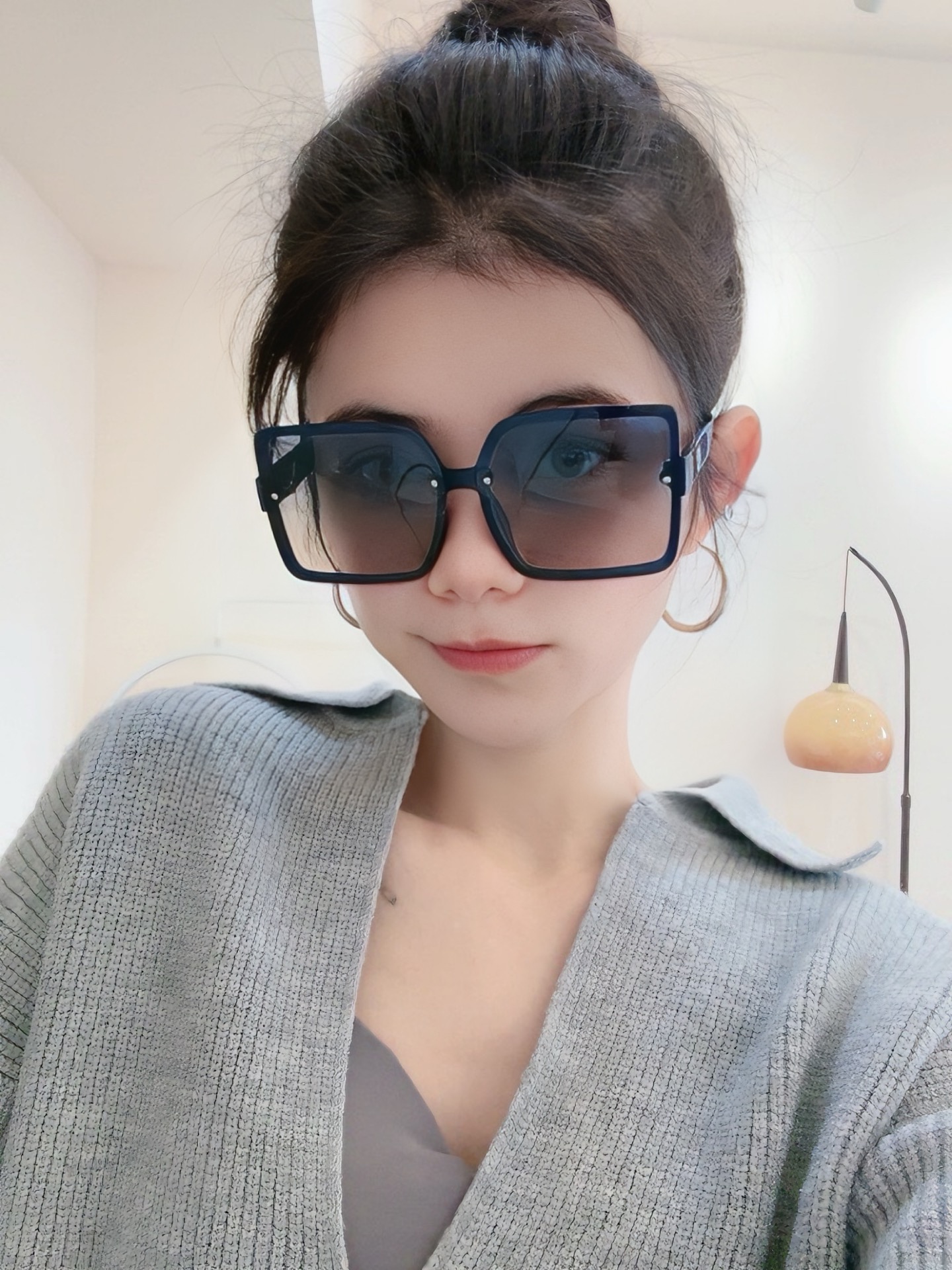 🔺 【DIOR-迪奥】2025开春新款 潮流爆款 时尚方框偏光太阳镜 高品质 佩戴舒适 网红潮款墨镜 女