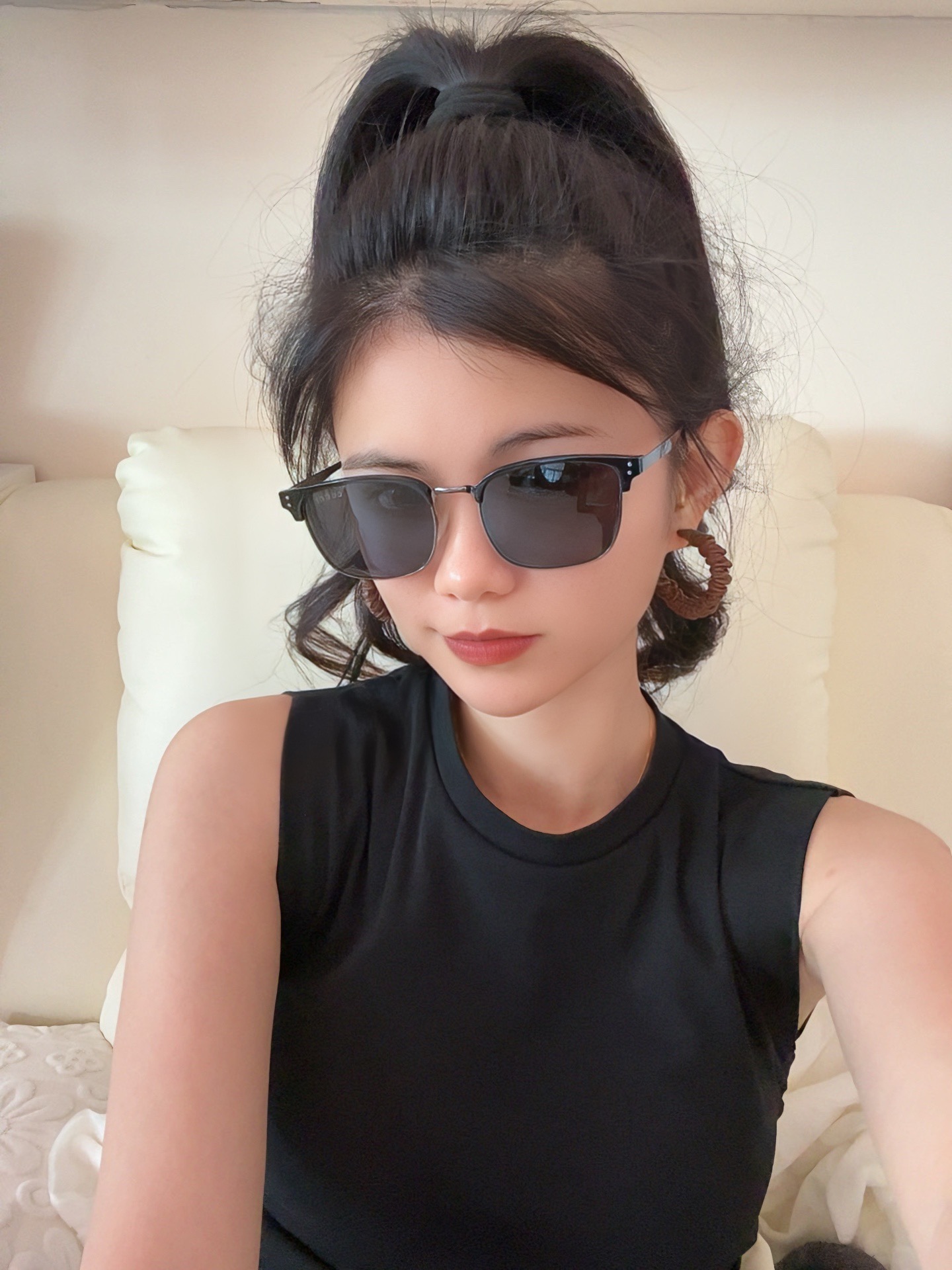 🔺 【GUCCI-偏光太阳镜】2025开春新款 潮流爆款 时尚方框偏光太阳镜 高品质 佩戴舒适 网红潮款