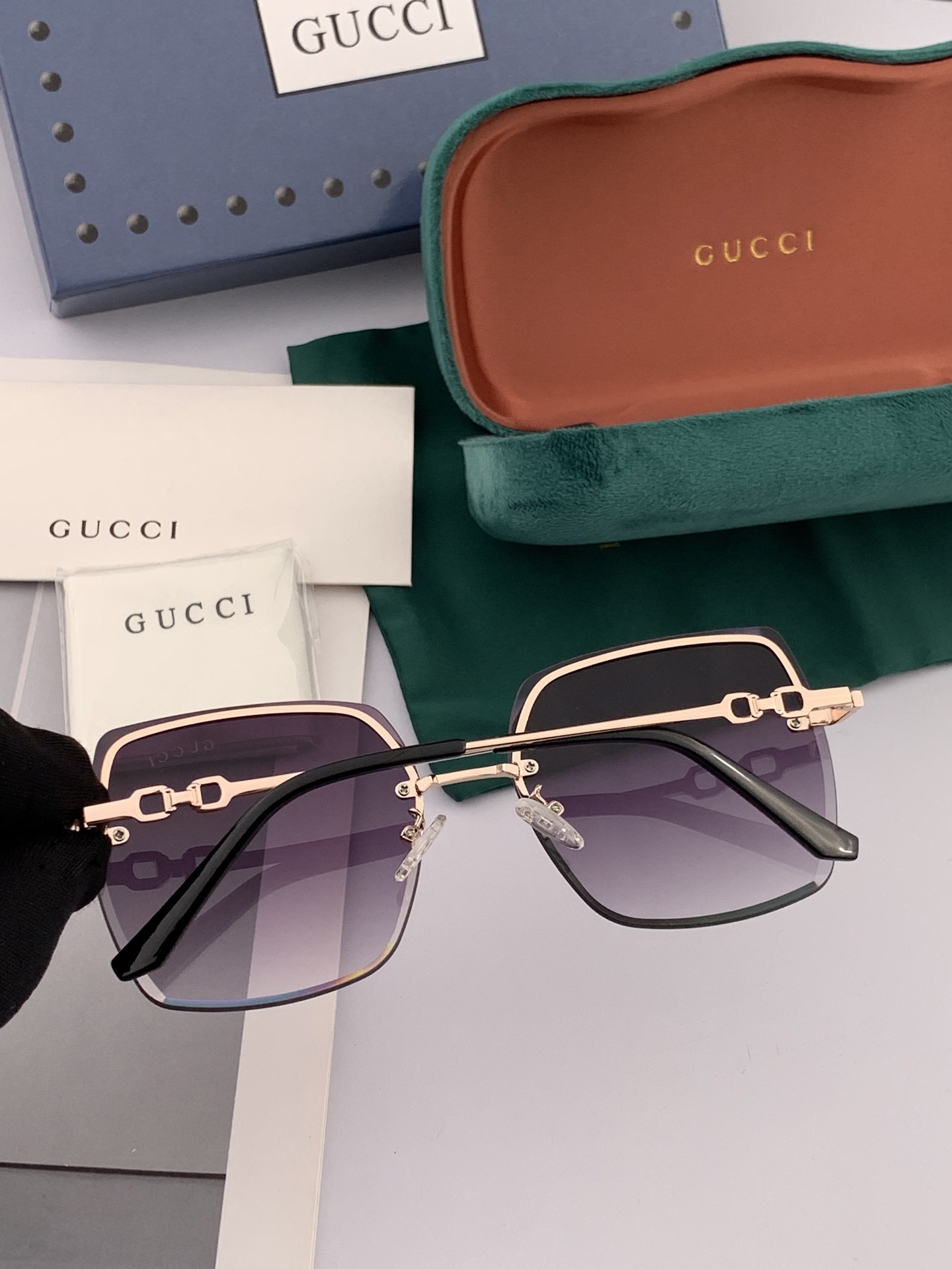 GUCCI-古驰意大利进口🇮🇹2025时尚潮流奢华装饰太阳眼镜 尼龙高清太阳镜明星海报款 超高复杂工艺 