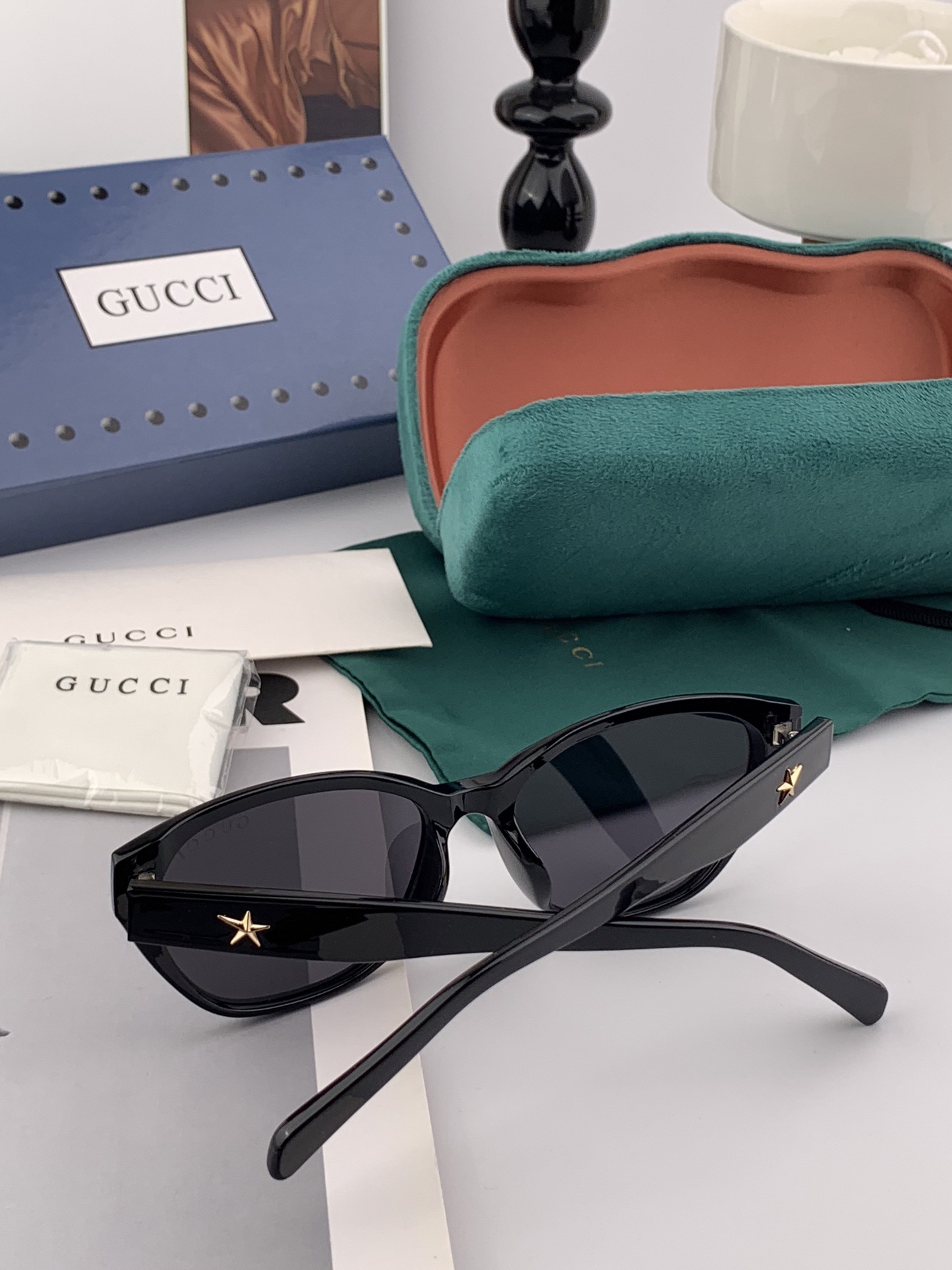 🔺 【GUCCI】2025开春新款 潮流爆款 时尚方框偏光太阳镜 高品质 佩戴舒适 网红潮款墨镜 女士高