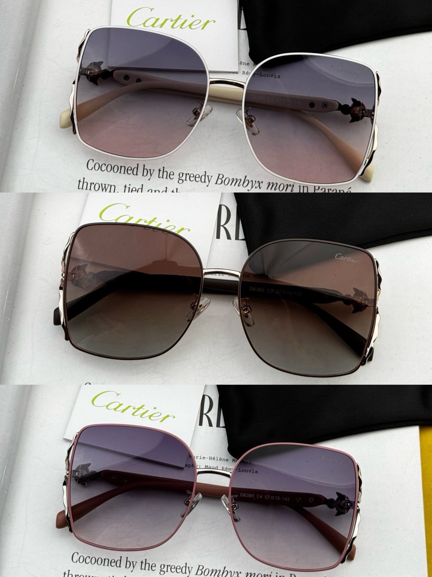2025开春新款新款卡地亚💎 顶级奢华典范💋 女款板材原单太阳镜😃 个性款完美修脸护目打造轻奢新潮流风尚
