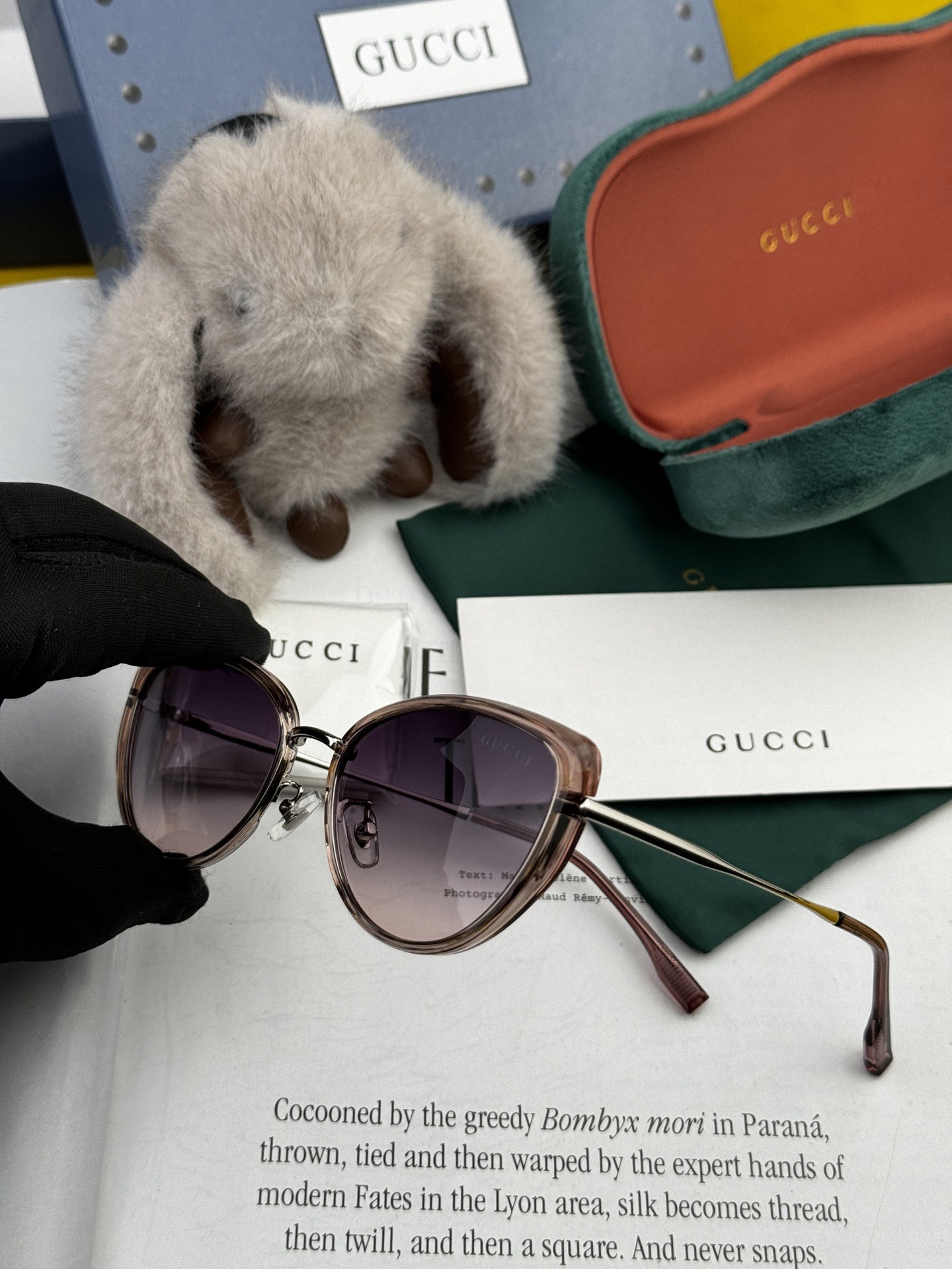 🔺 【GUCCI-偏光太阳镜】2025开春新款 潮流爆款 时尚圆框偏光太阳镜 高品质 佩戴舒适 网红潮款
