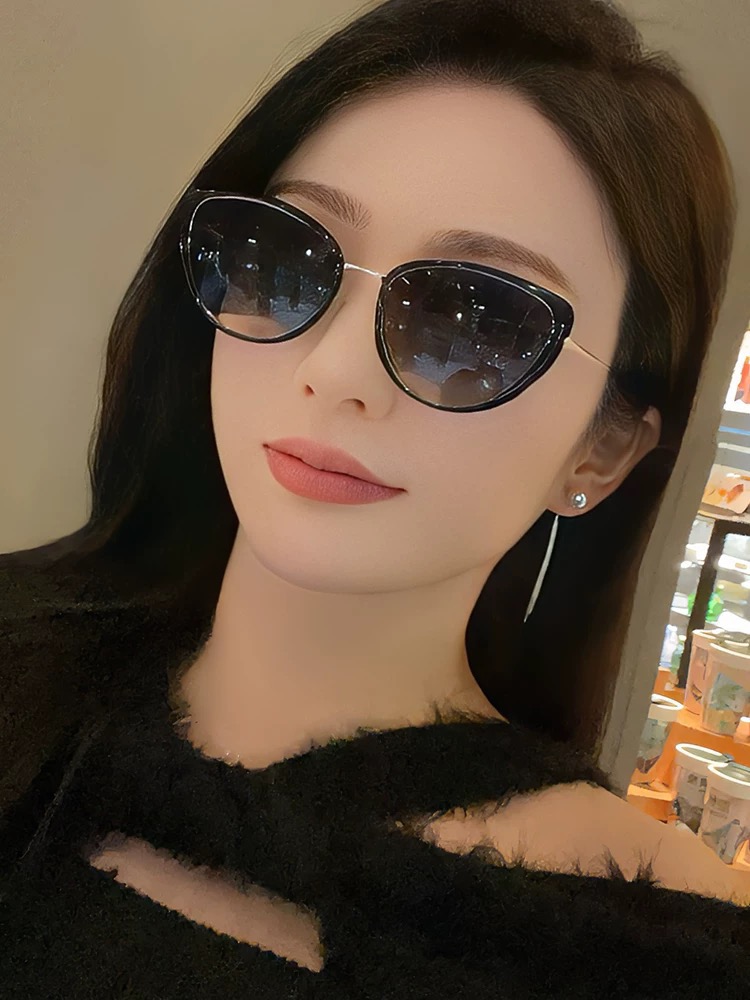 🔺 【GUCCI-偏光太阳镜】2025开春新款 潮流爆款 时尚圆框偏光太阳镜 高品质 佩戴舒适 网红潮款