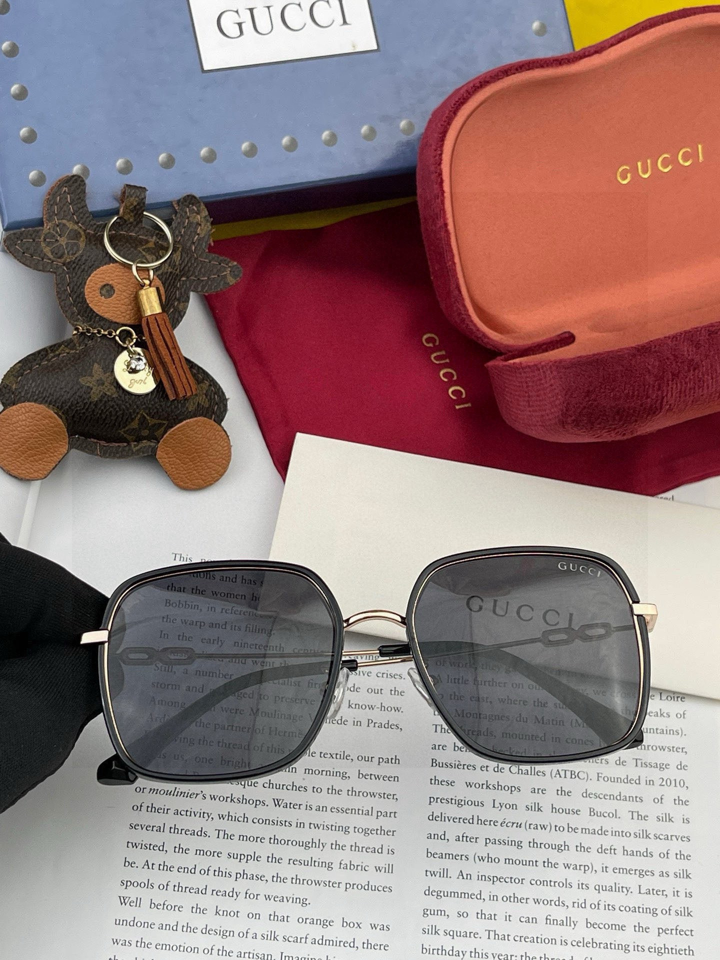 【偏光系列太阳镜】🎈原版出货GUCCI网红超爆款💙经典奢华全球风[强][酷][亲亲] 时尚圆框太阳镜[得