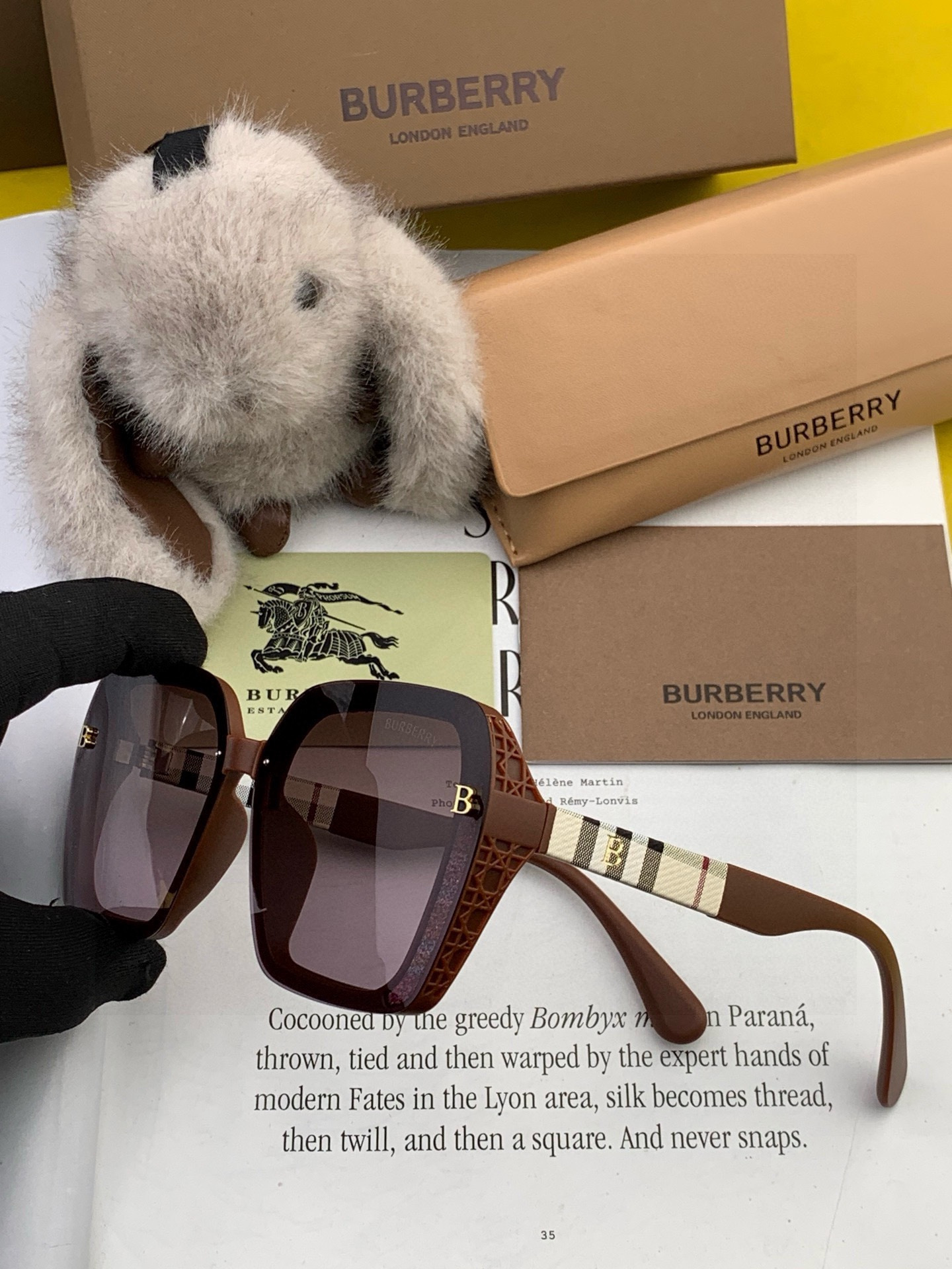 【偏光系列太阳镜】🎈原版出货 巴宝莉网红超爆款💙经典奢华全球风[强][酷][亲亲] 时尚方框太阳镜[得意