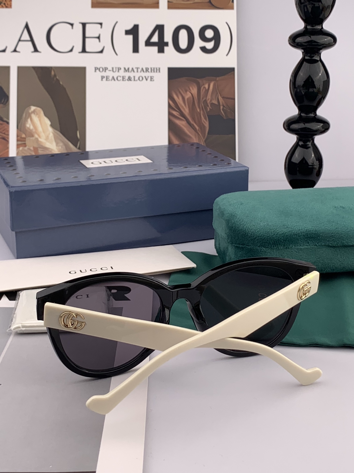 🔺 【GUCCI】开春新款 潮流爆款 时尚圆框太阳镜 高品质 佩戴舒适 网红潮款墨镜 型号：G5601