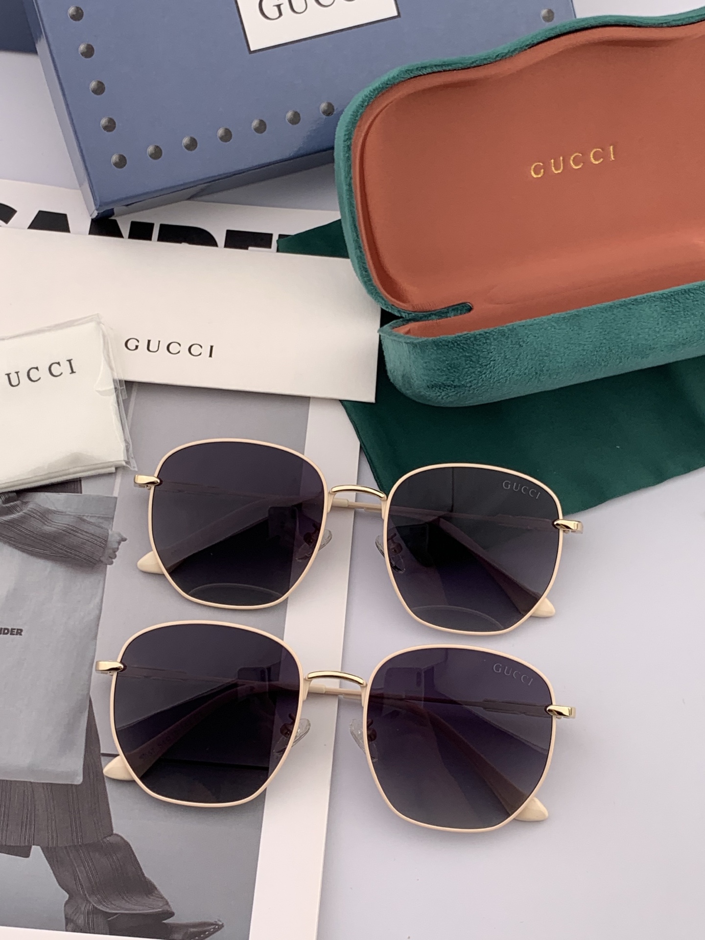 新款！新款出货！女士高清加厚偏光太阳镜🕶️ 🎉💍新款GUCCI偏光太阳镜[得意]开车驾驶镜时尚墨镜💐💐🌸