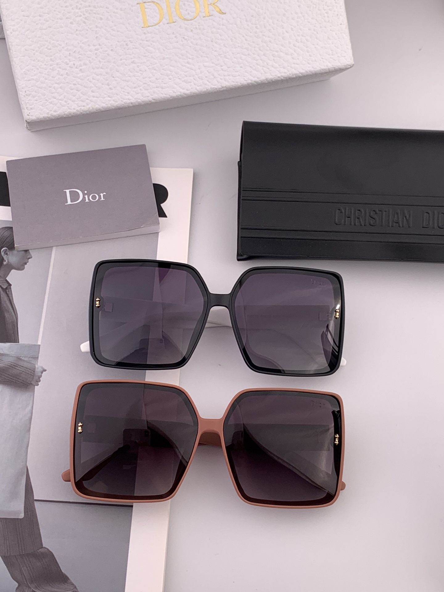 🔺 【DIOR-迪奥】开春新款 潮流爆款 时尚方框偏光太阳镜 高品质 佩戴舒适 网红潮款墨镜 型号：D8