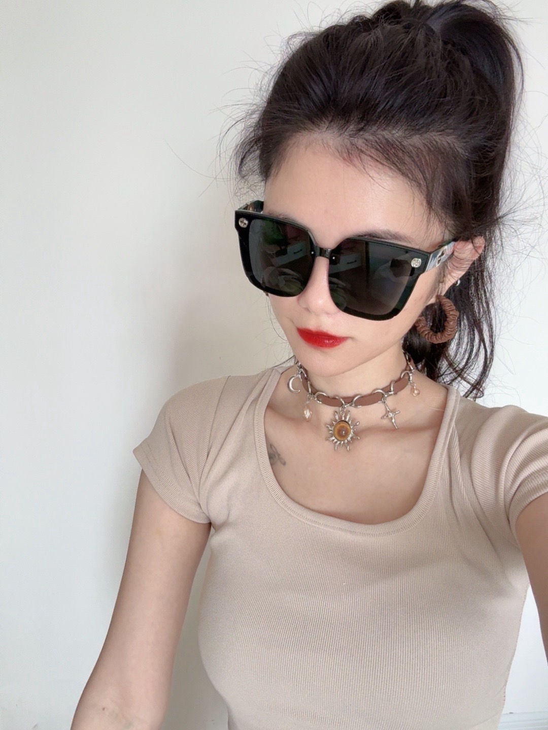 🔺 【GUCCI】开春新款 潮流爆款 时尚方框太阳镜 高品质 佩戴舒适 网红潮款墨镜 型号：G1620