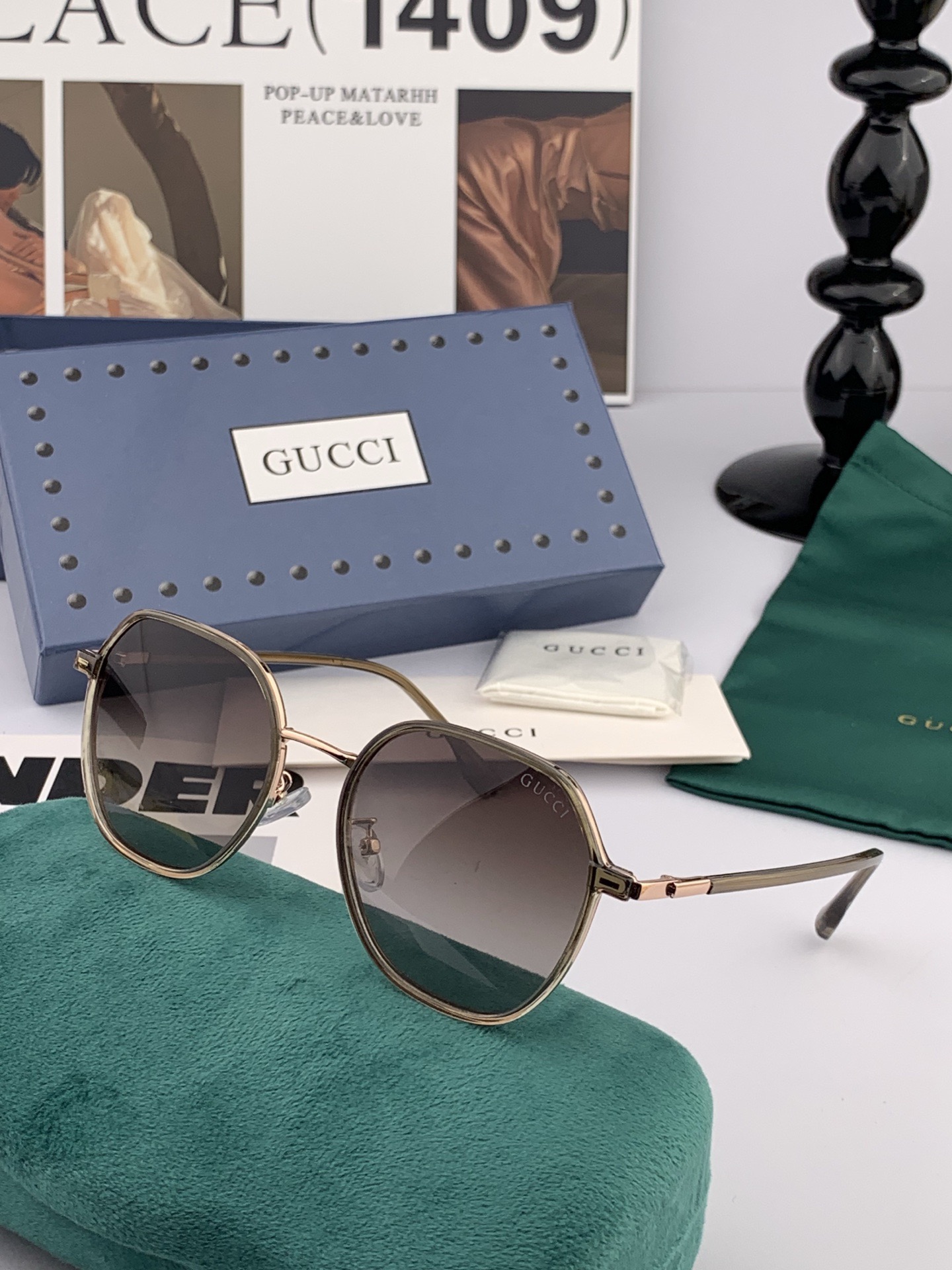 【偏光系列太阳镜】🎈原版出货香奈儿网红超爆款💙经典奢华全球风[强][酷][亲亲] 时尚圆框太阳镜[得意]