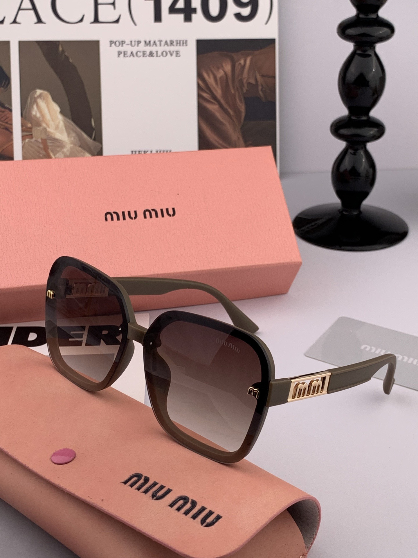 MIUMIU/缪缪🖇🖇开春新款🌟闪耀新款璀璨登台 ❤❤太阳镜潮品 精致个性设计简约时尚 专柜品质值得拥有