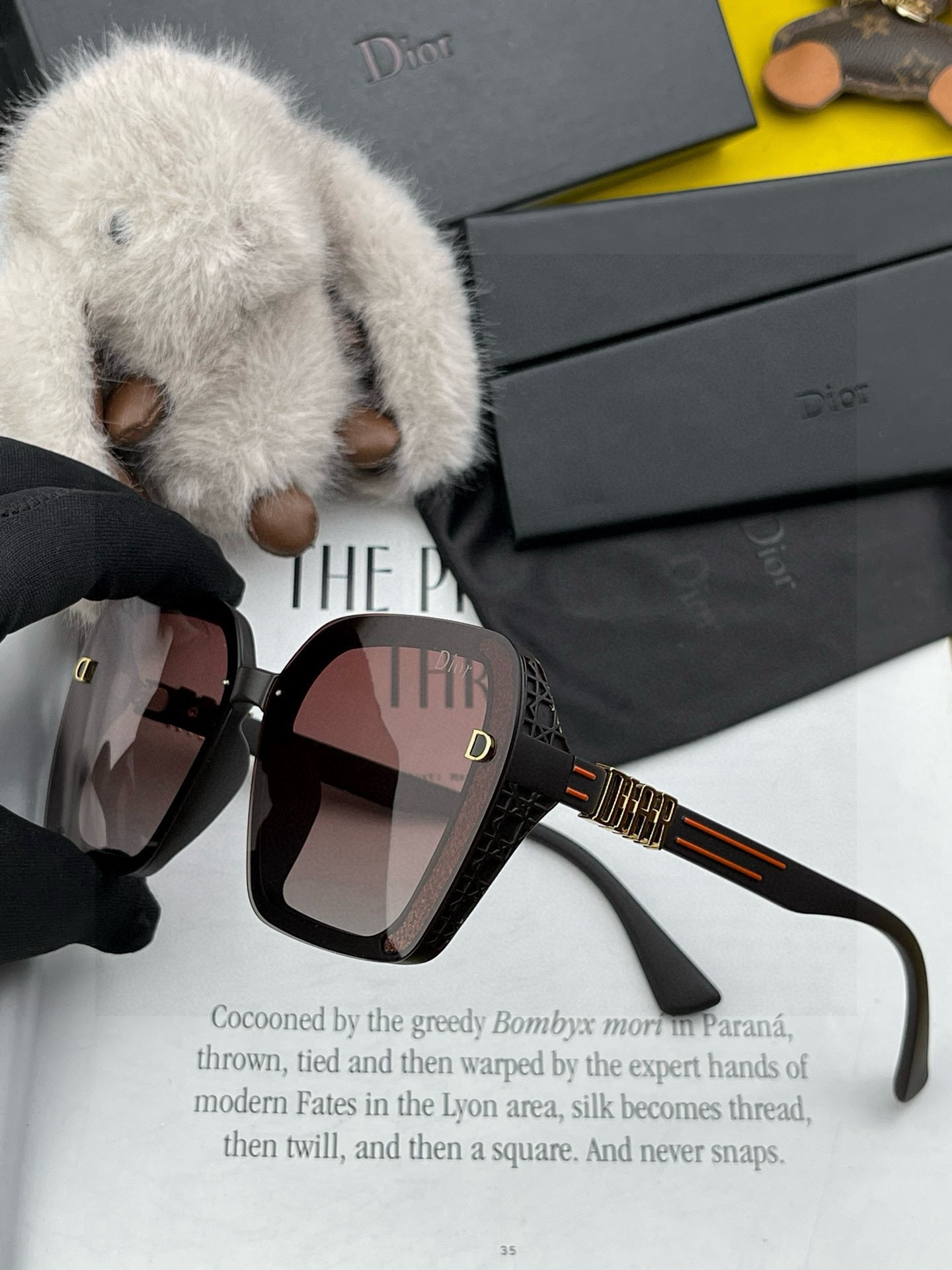 🔺 【DIOR-迪奥】开春新款 潮流爆款 时尚方框偏光太阳镜 高品质 佩戴舒适 网红潮款墨镜 女士高清偏