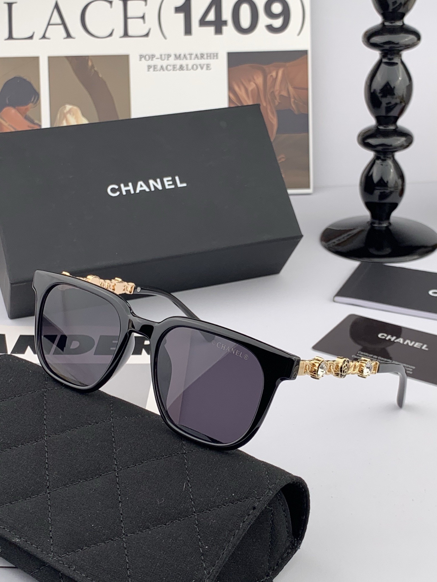 新品CHANEL 香奈儿太阳镜以独特魅力和前卫风格诠释春夏最新眼镜，质感超好佩带舒适 型号：CH5236