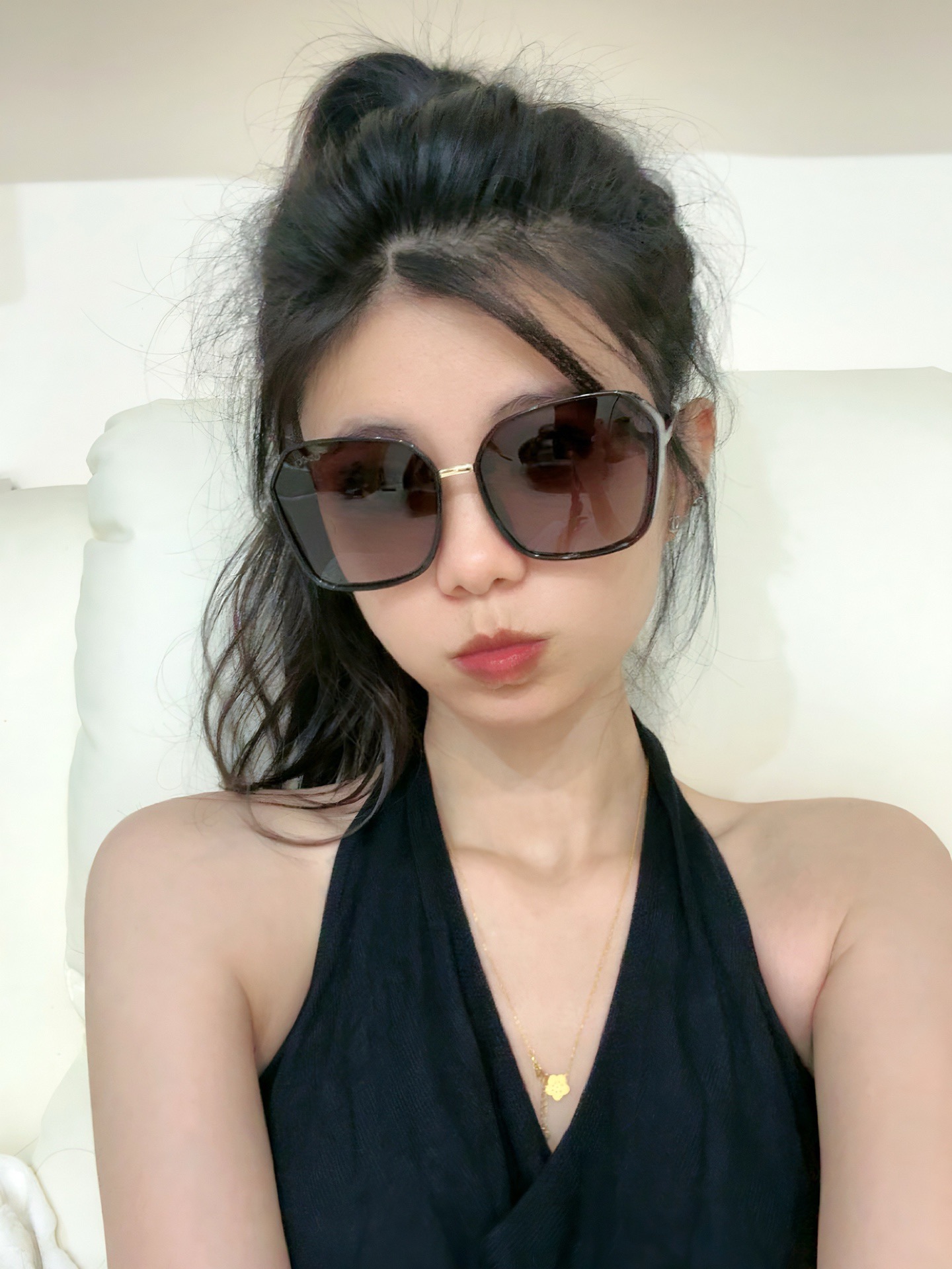 【TR偏光系列】Gucci 经典的方框设计，不挑脸型，无论搭配大衣还是连衣裙都非常显气质偏光镜片预防紫外