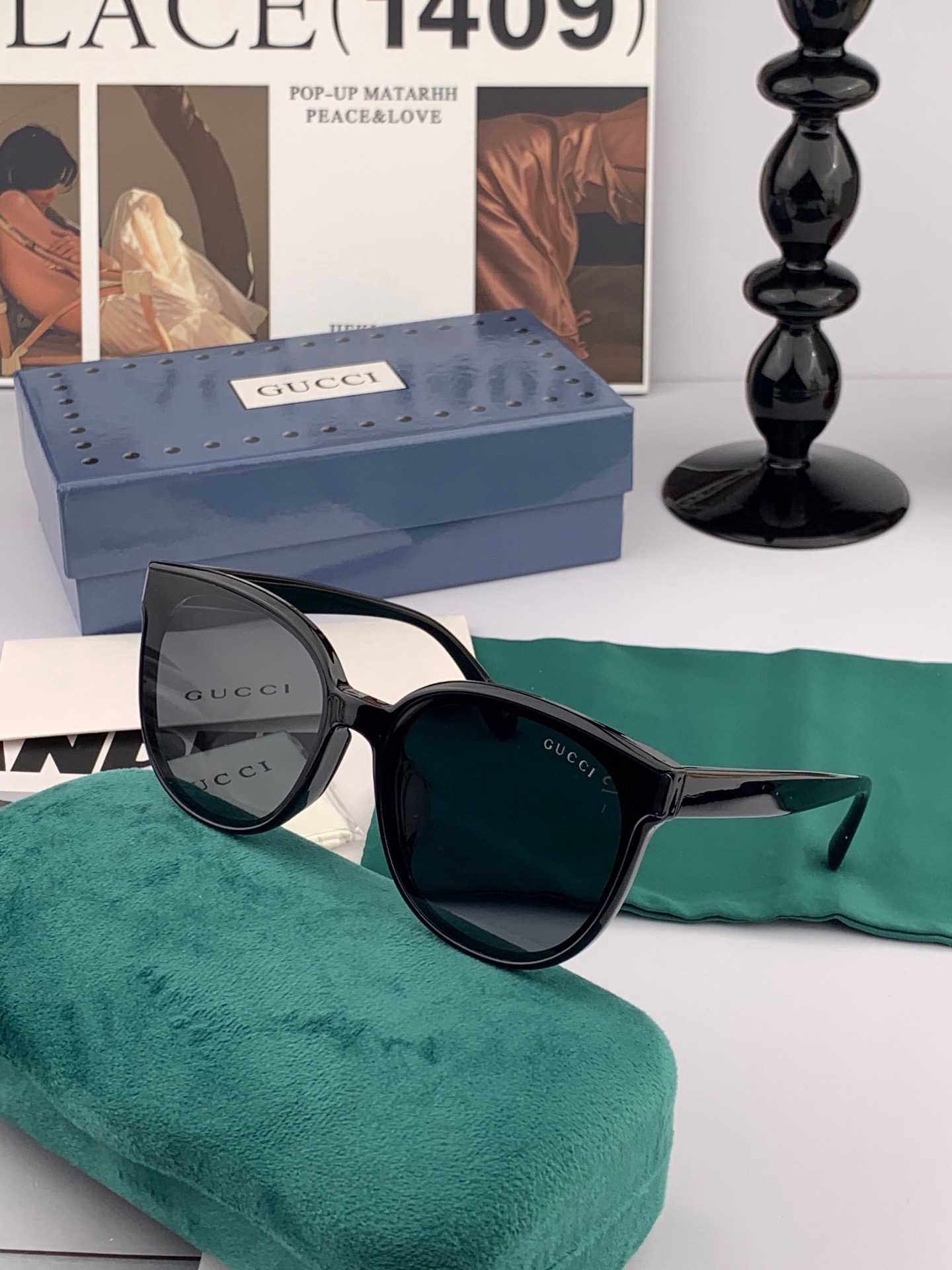 🔺GUCCI🔻古驰 GG圆框太阳镜 完美品质 🎓独特设计 适合各种脸型 亮相时装周 超时尚百搭 实物精致