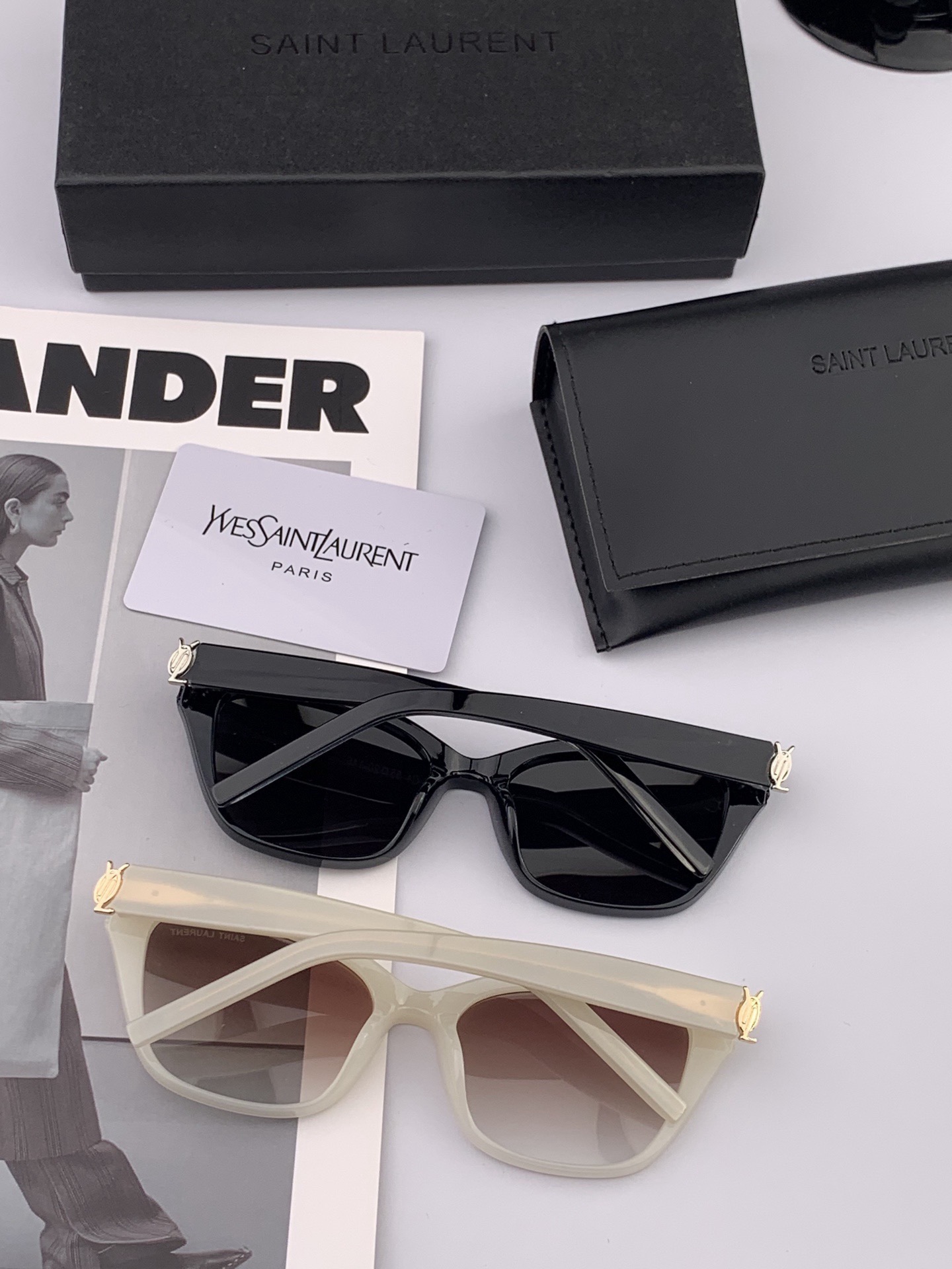 👑 【新款】🕶🔝🔝🔝🎁🎁🎁时尚百搭 超显脸小 佩戴舒适品牌:Ysl 圣罗兰 💎 材质: 加厚偏光镜片型号