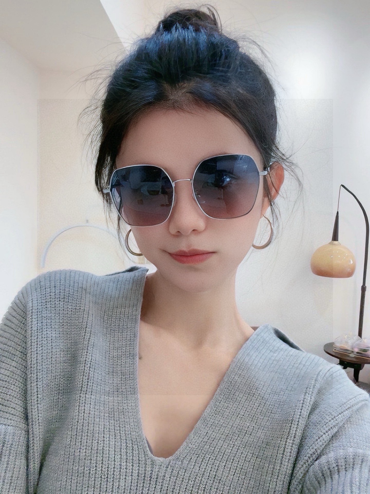 DIOR🌋☔️时尚方框太阳镜顶级奢侈品[强] 高品质[胜利][亲亲]🍦🍨 [得意] 气质非凡😄 🍫🍪女士