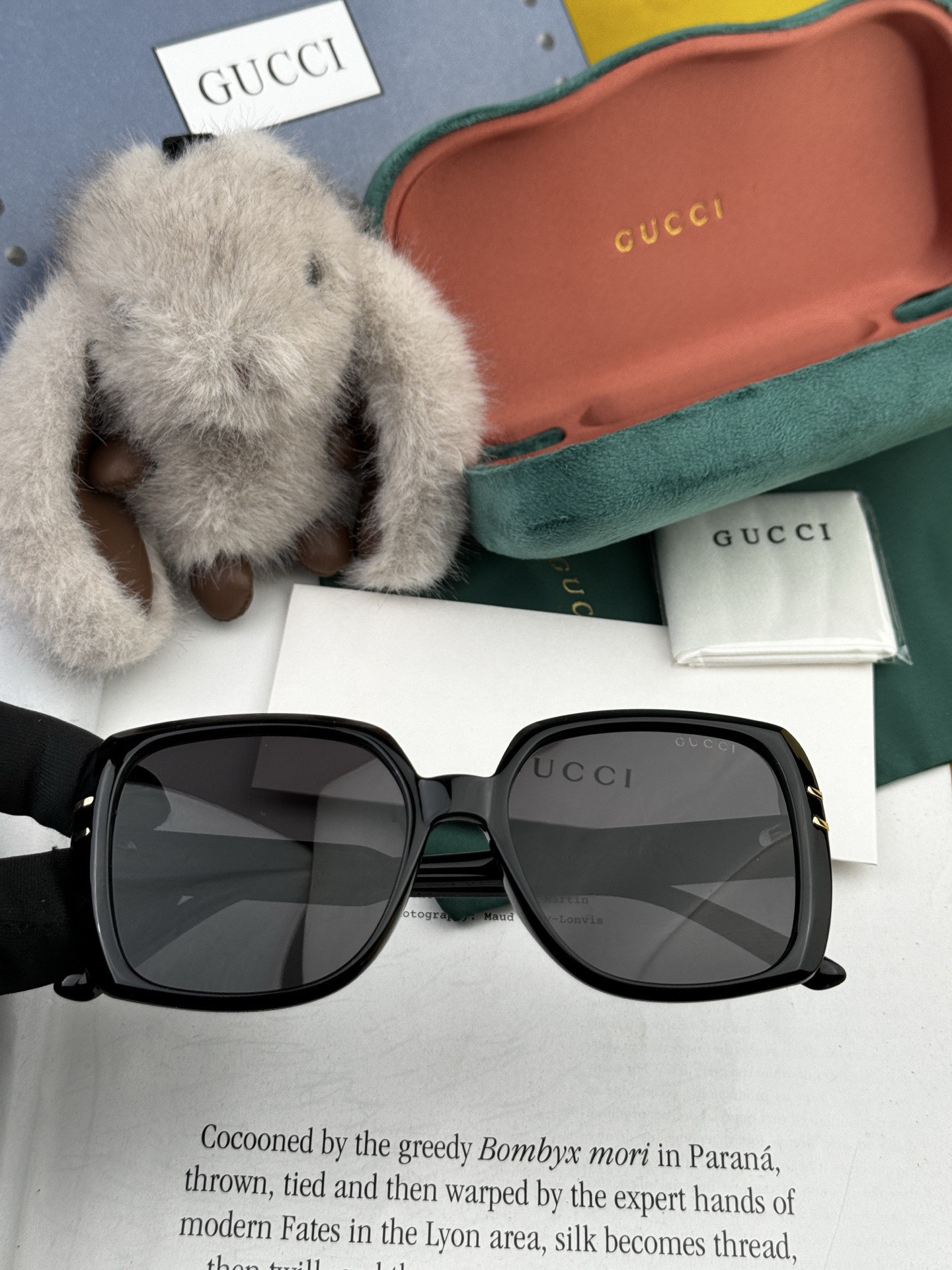 【GUCCI】新款潮流爆款 时尚方框太阳镜 佩戴舒适 网红潮款墨镜 女士高清加厚偏光太阳镜🕶️ 🎉高品质