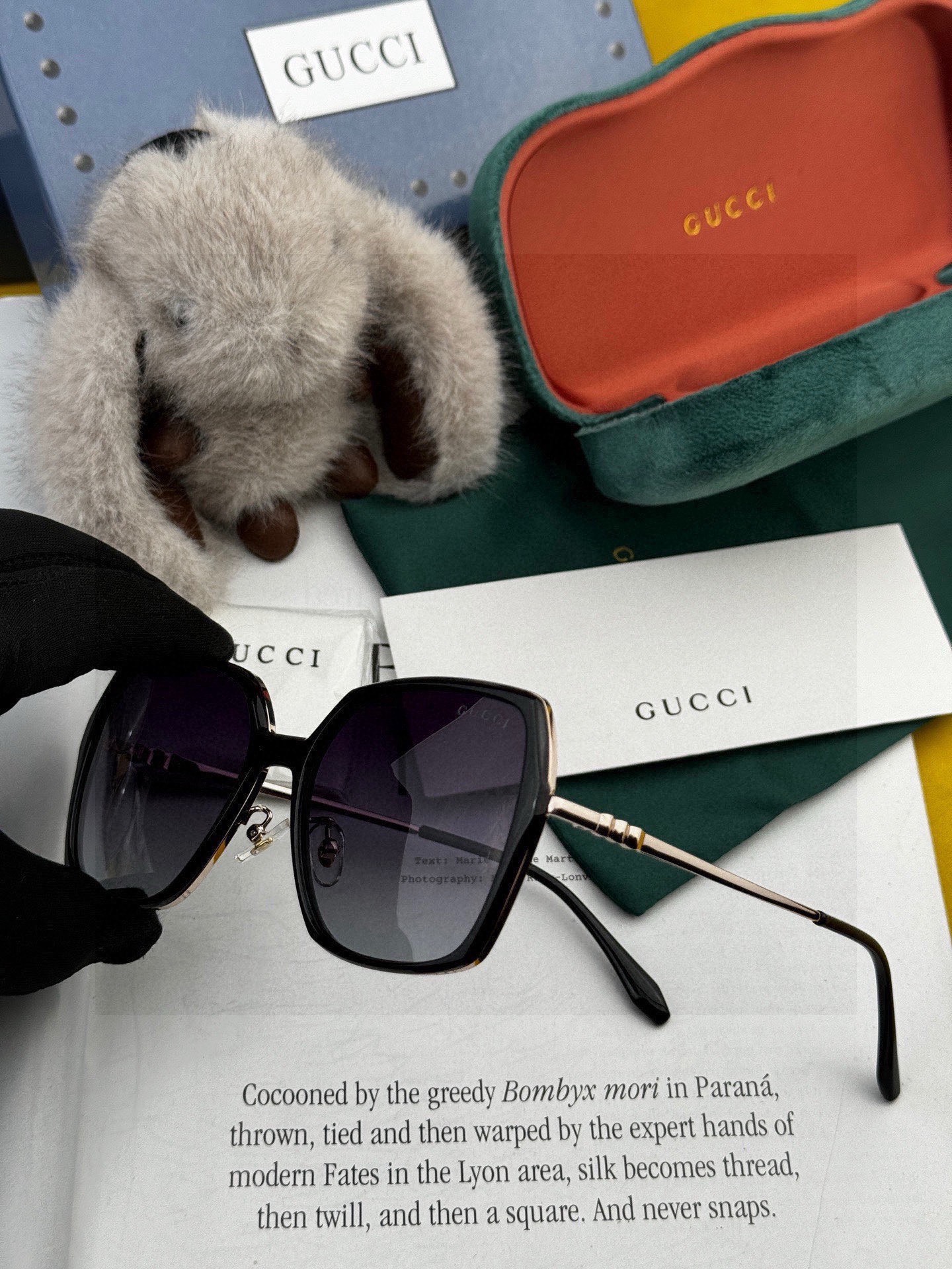 🔺 【GUCCI-偏光太阳镜】开春新款 潮流爆款 时尚圆框偏光太阳镜 高品质 佩戴舒适 网红潮款墨镜 女