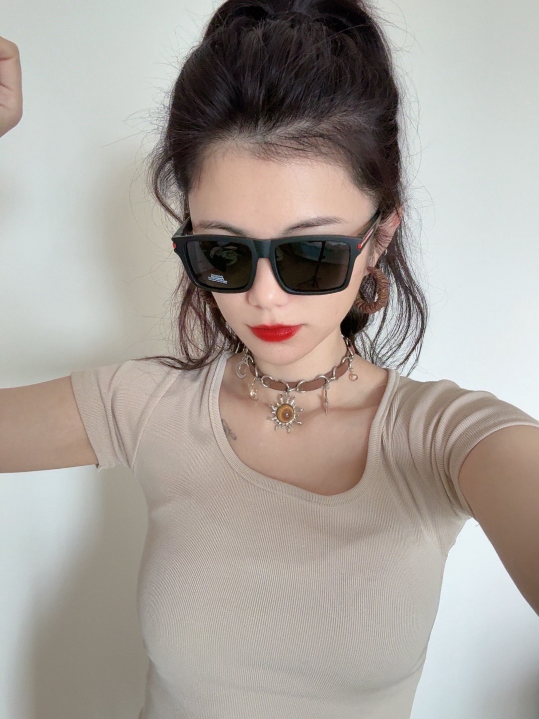 🔺 【GUCCI】开春新款 潮流爆款 时尚方框太阳镜 高品质 佩戴舒适 网红潮款墨镜 型号：G6130