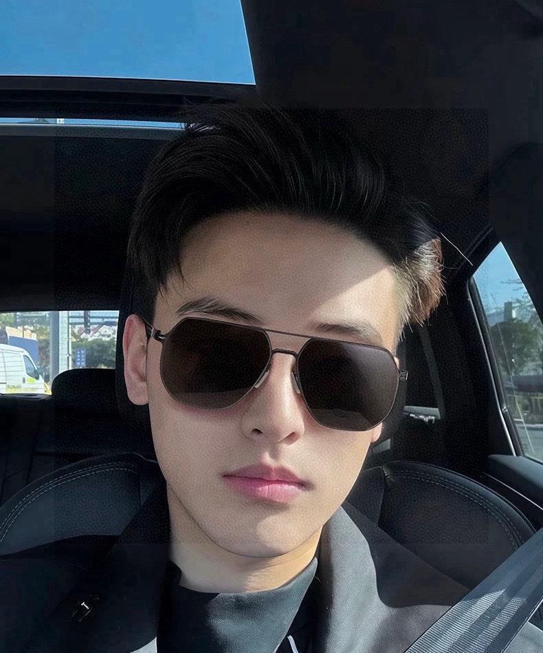 GUCC* 2026 新款男女情侣款太阳iP电镀永不褪色 卖点：超轻超有弹性整幅眼镜无螺丝重要的是压不坏