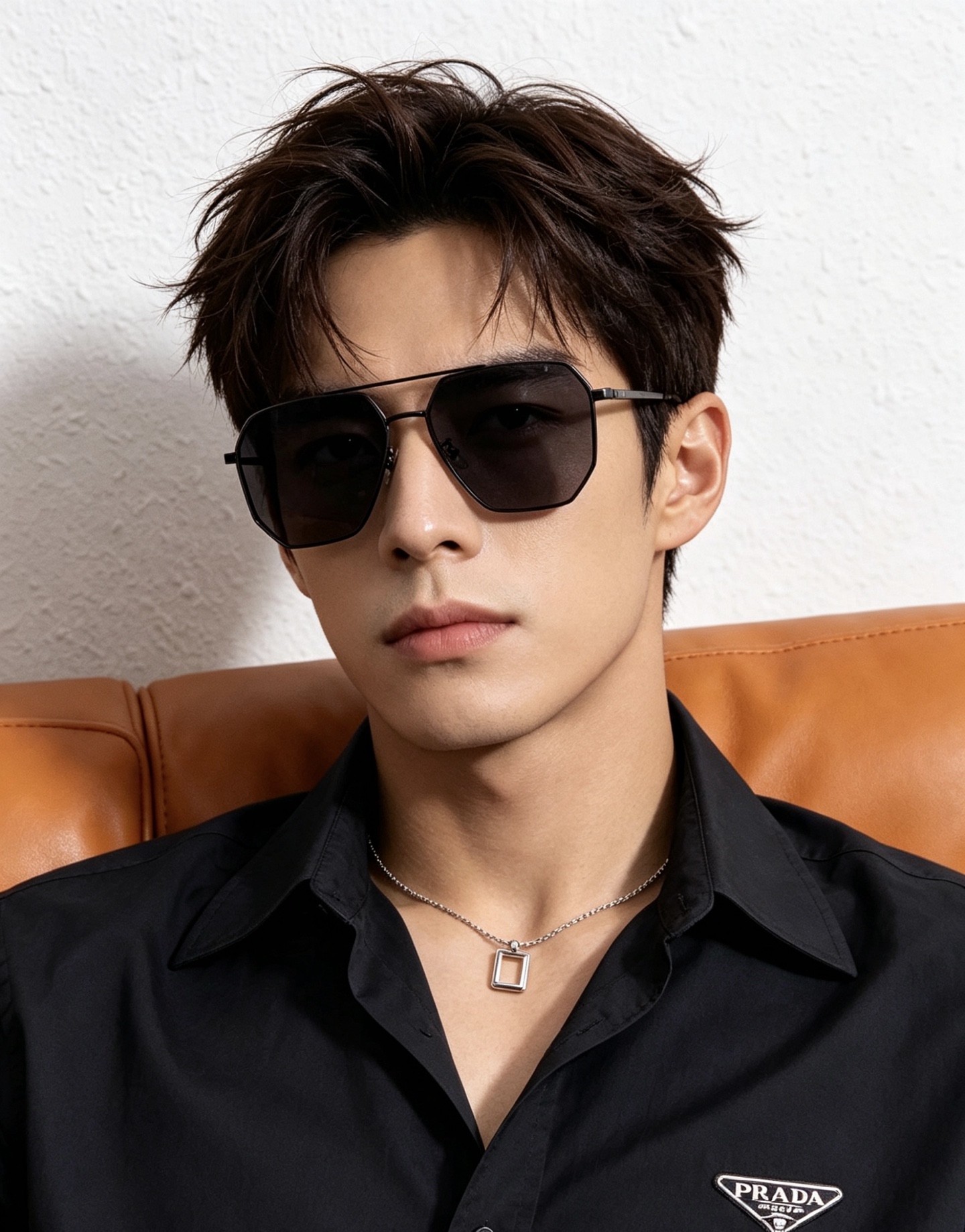 Gucci 男款炫彩飞行员偏光太阳镜 ❤️材质：高清尼龙加厚卡槽高清偏光镜片 🌹无边框镜架💕颜👍型号：G