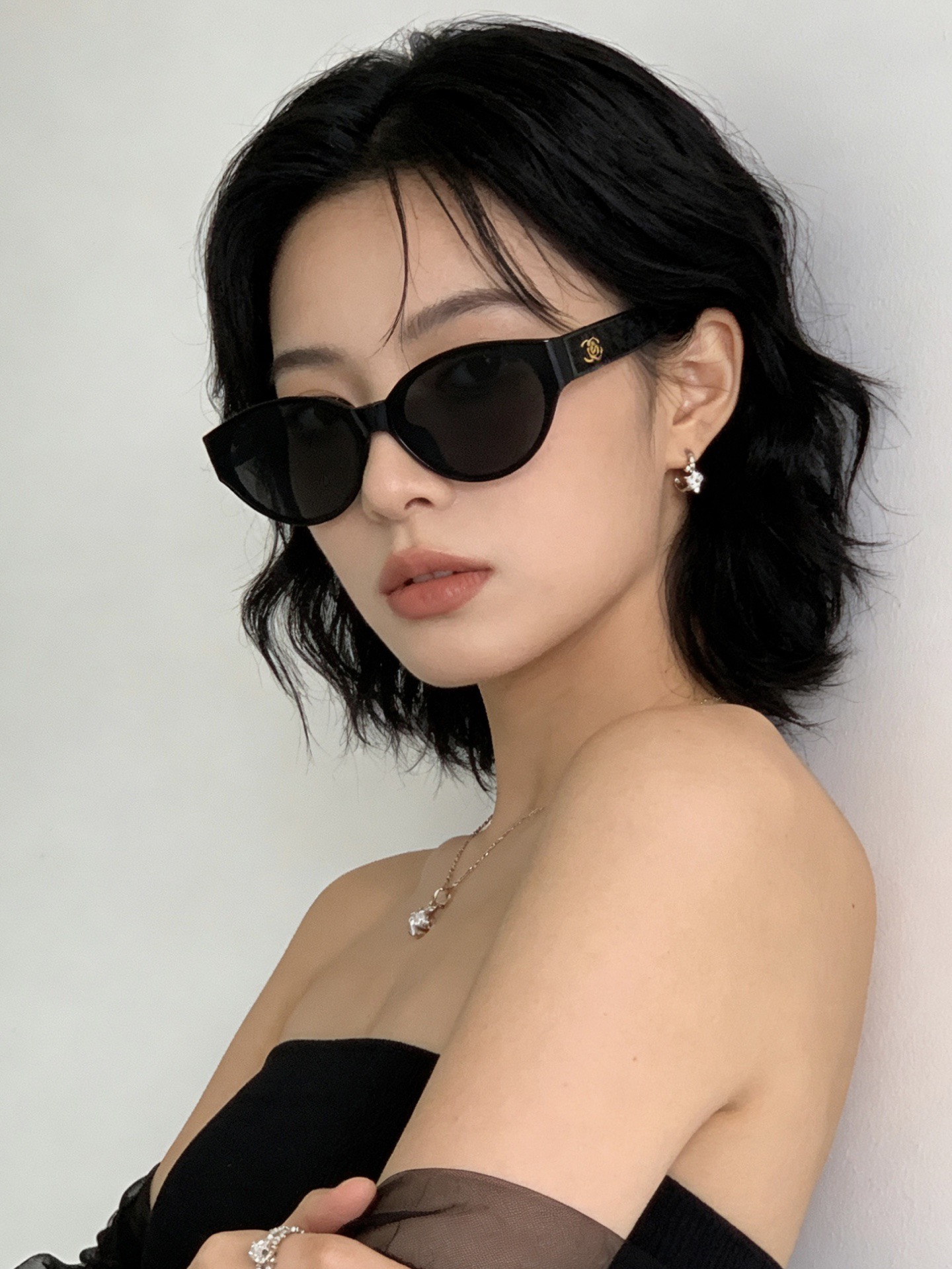 🔺 【香奈儿-尼龙偏光太阳镜】开春新款 潮流爆款 时尚圆框偏光太阳镜 高品质 佩戴舒适 网红潮款墨镜 女