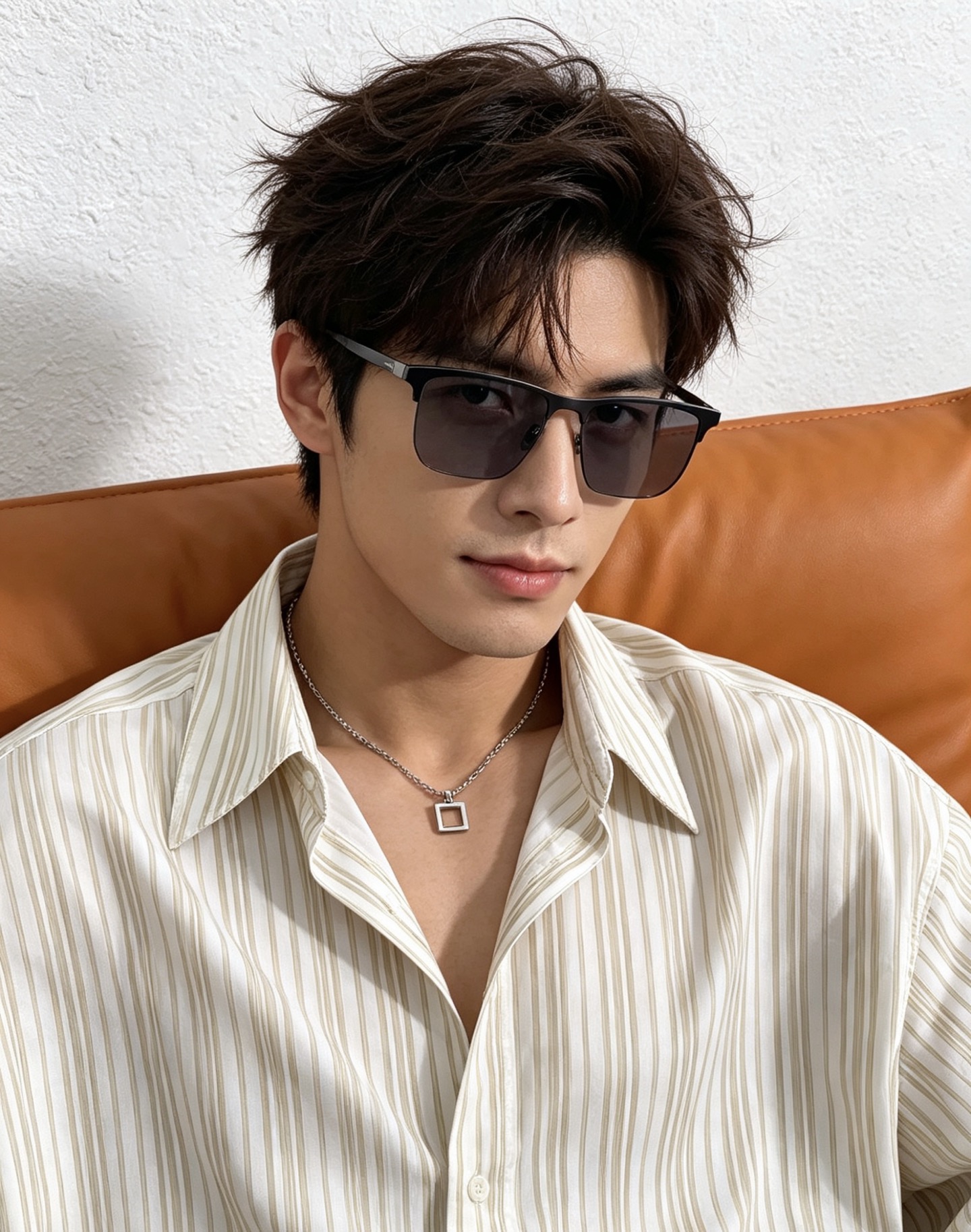 Gucci 男款炫彩飞行员偏光太阳镜 ❤️材质：高清尼龙加厚卡槽高清偏光镜片 🌹无边框镜架💕颜👍型号：G