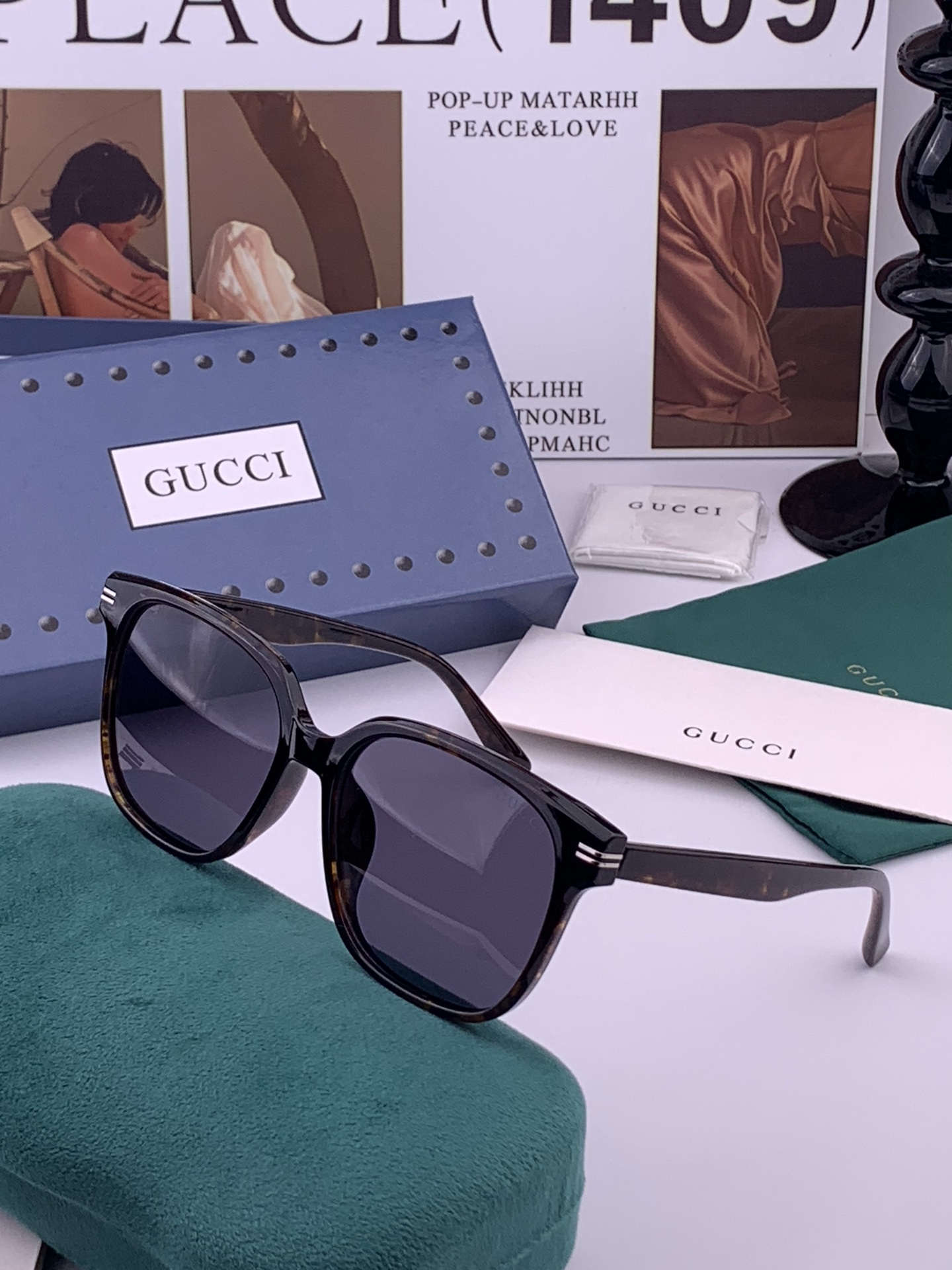 🔺GUCCI🔻古驰 GG圆框太阳镜 完美品质 🎓独特设计  适合各种脸型 亮相时装周 超时尚百搭 实物精