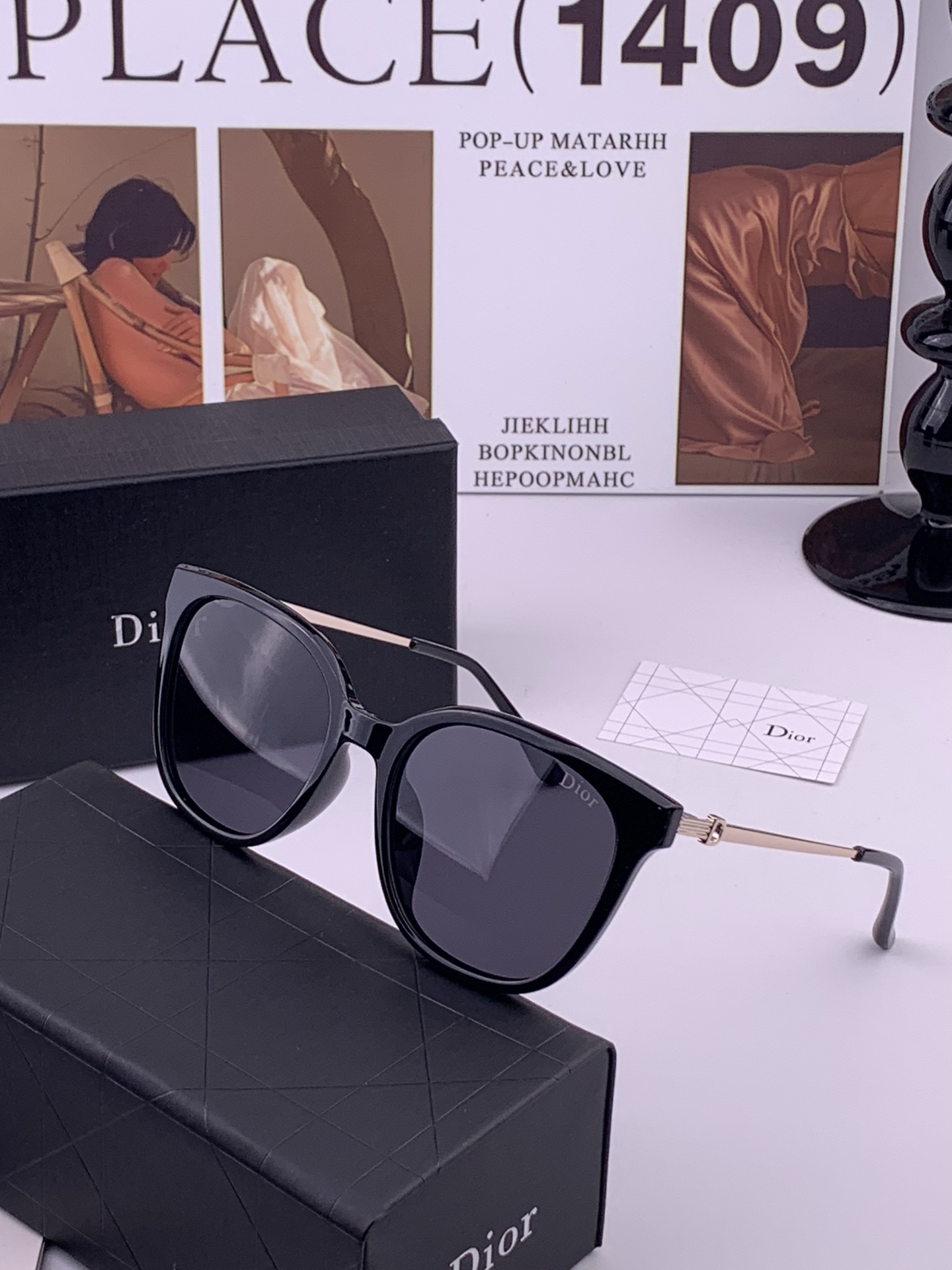 🔺 【DIOR-迪奥】开春新款 潮流爆款 时尚方框偏光太阳镜 高品质 佩戴舒适 网红潮款墨镜 型号：D3
