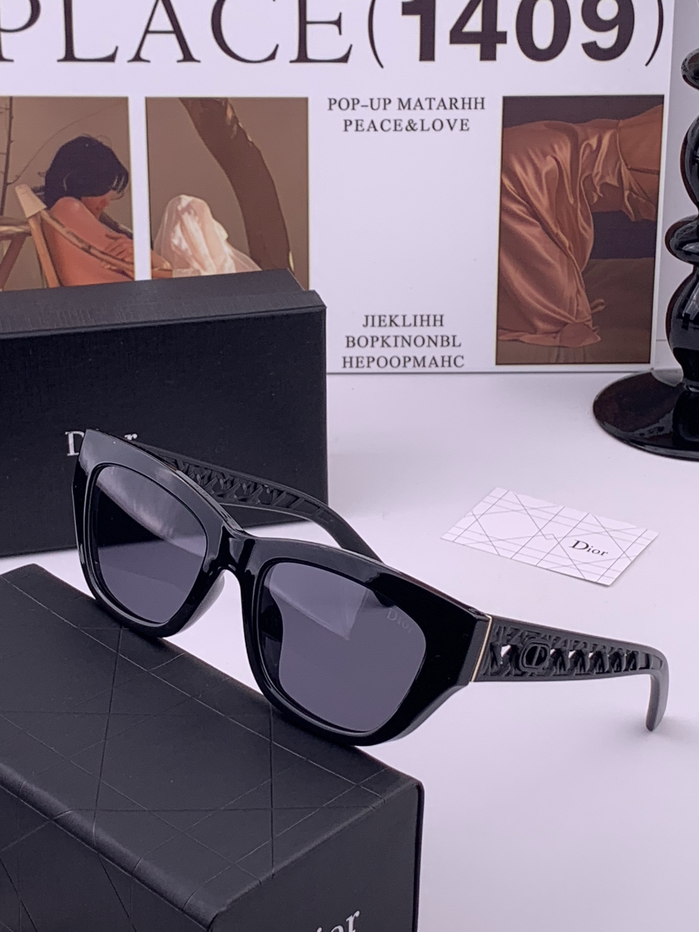 🔺 【DIOR-迪奥】开春新款 潮流爆款 时尚方框偏光太阳镜 高品质 佩戴舒适 网红潮款墨镜 型号：D7
