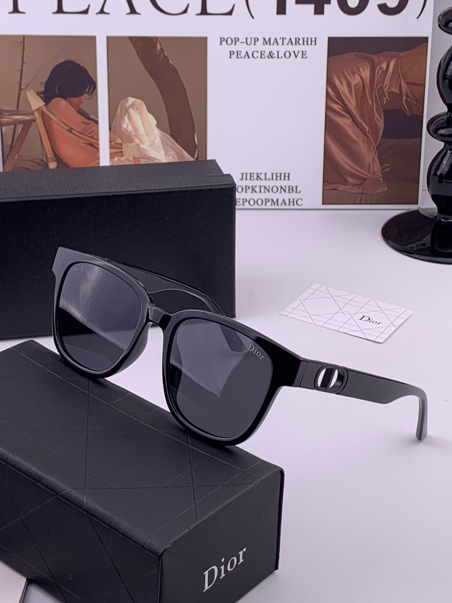 🔺 【DIOR-迪奥】开春新款 潮流爆款 时尚方框偏光太阳镜 高品质 佩戴舒适 网红潮款墨镜 型号：D8