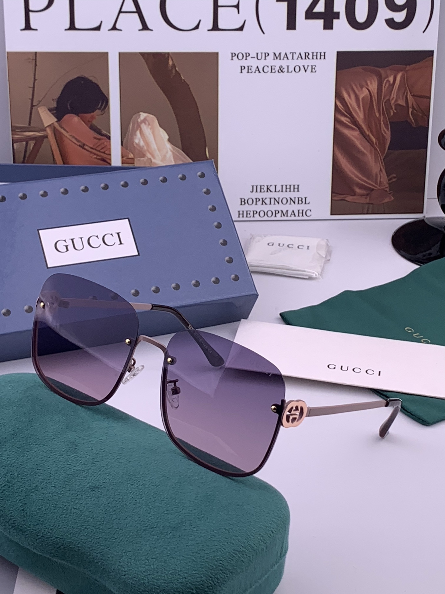 🔺GUCCI🔻古驰 GG圆框太阳镜 完美品质 🎓独特设计  适合各种脸型 亮相时装周 超时尚百搭 实物精