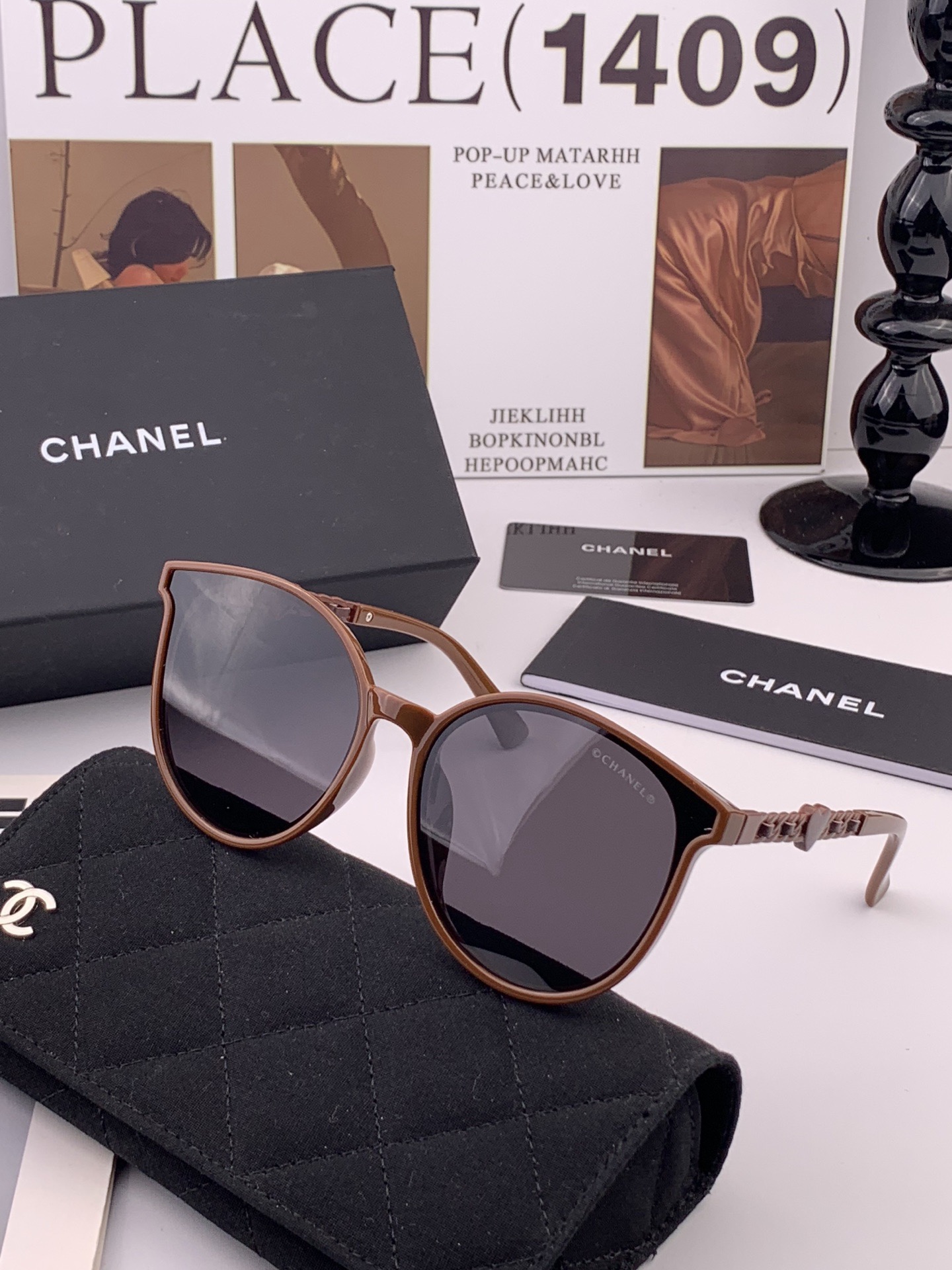 【CHANEL】香奈儿 新款潮流爆款 时尚方框太阳镜 佩戴舒适 网红潮款墨镜  女士高清加厚偏光太阳镜🕶