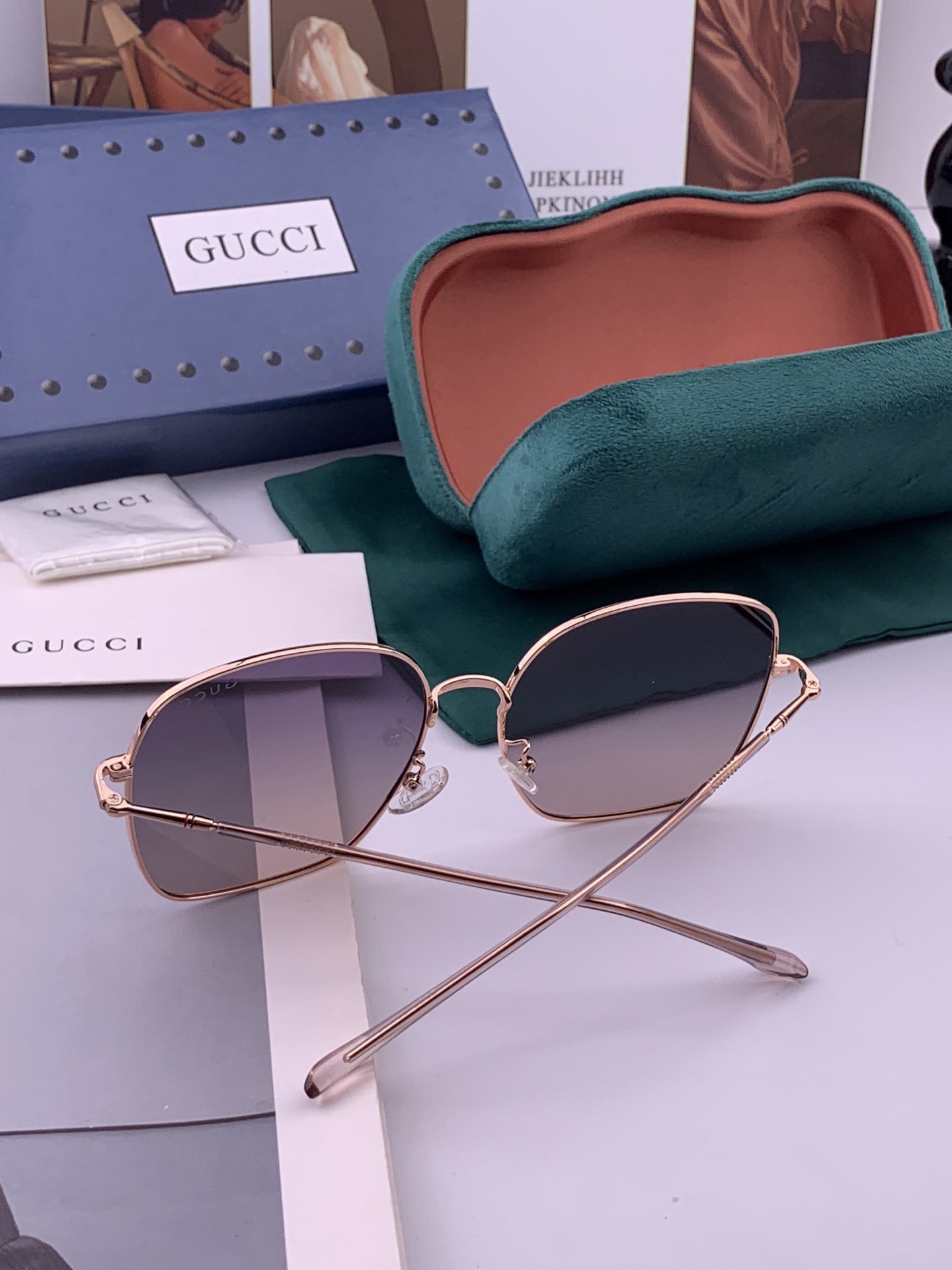 🔺GUCCI🔻古驰 GG圆框太阳镜 完美品质 🎓独特设计  适合各种脸型 亮相时装周 超时尚百搭 实物精