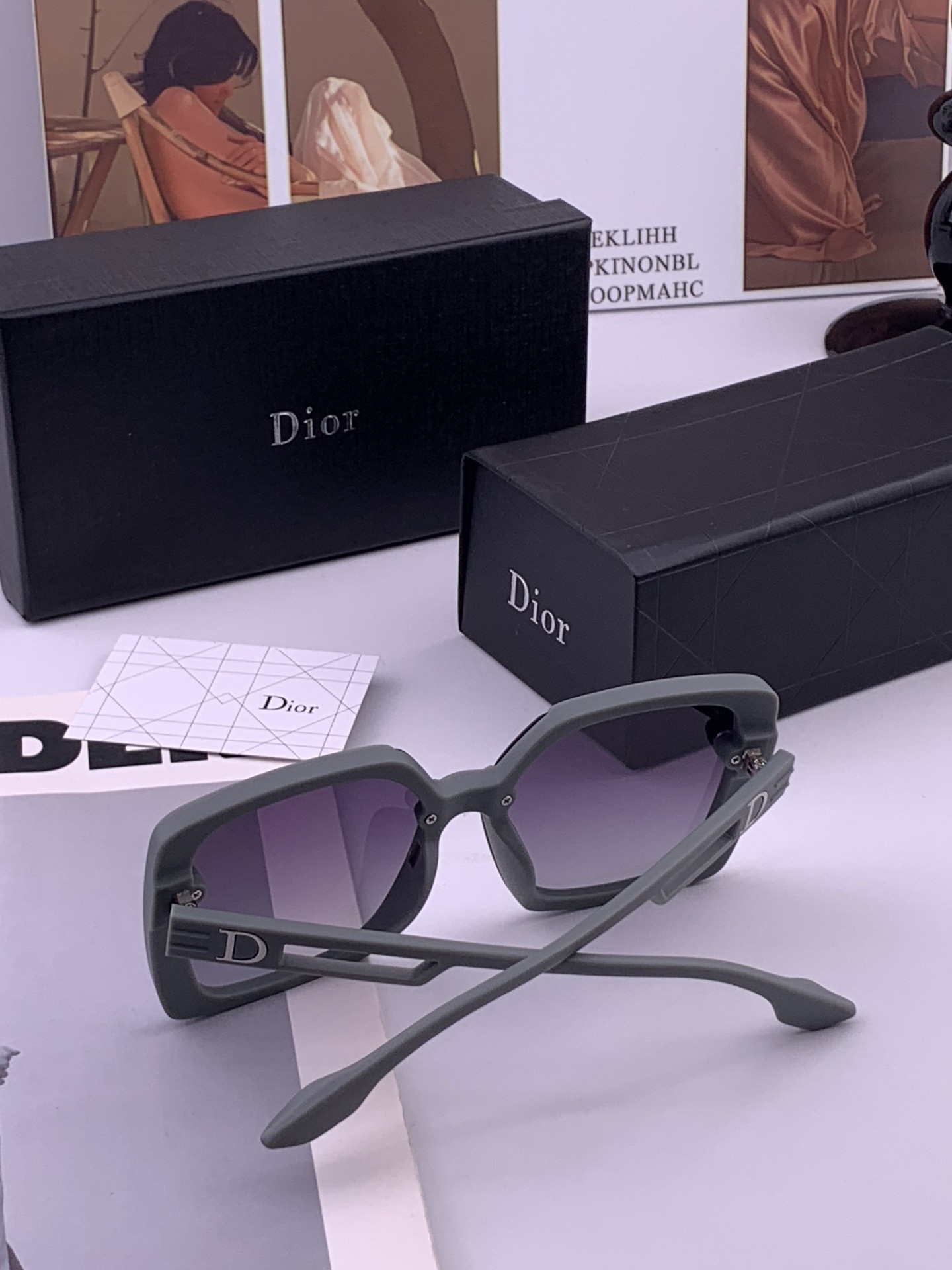 🔺 【DIOR-迪奥】开春新款 潮流爆款 时尚方框偏光太阳镜 高品质 佩戴舒适 网红潮款墨镜 女士高清偏