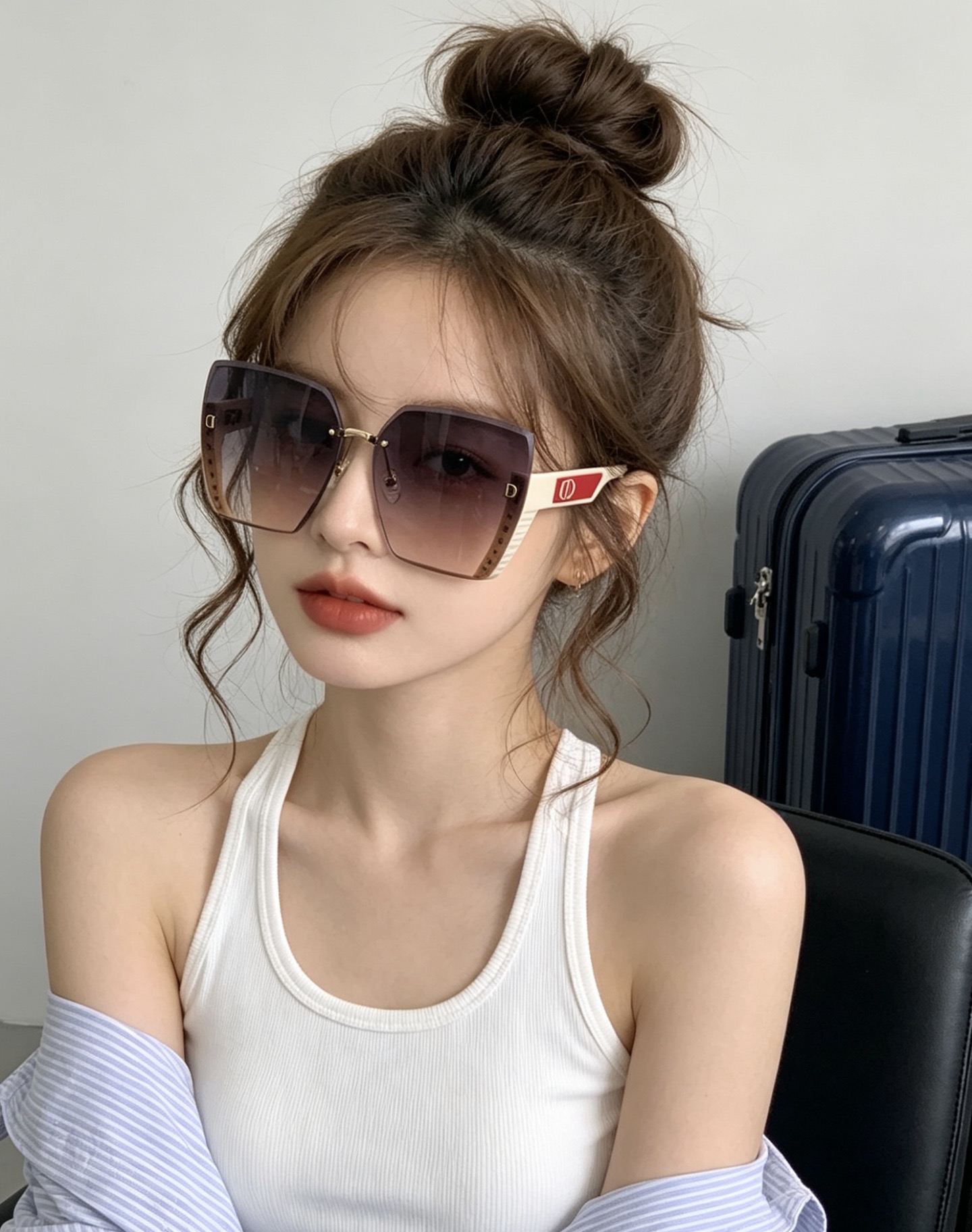 🔺 【DIOR-迪奥】开春新款 潮流爆款 时尚方框太阳镜 高品质 佩戴舒适 网红潮款墨镜 女士高清太阳镜