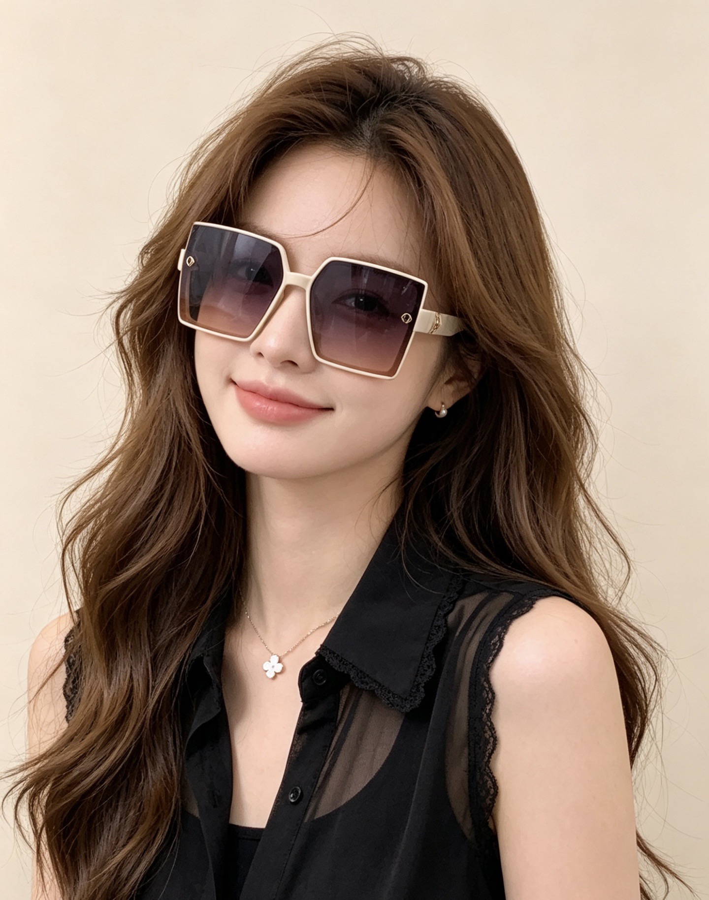 🔺 【DIOR】开春新款 潮流爆款 时尚方框偏光太阳镜 高品质 佩戴舒适 网红潮款墨镜 女士高清加厚偏光