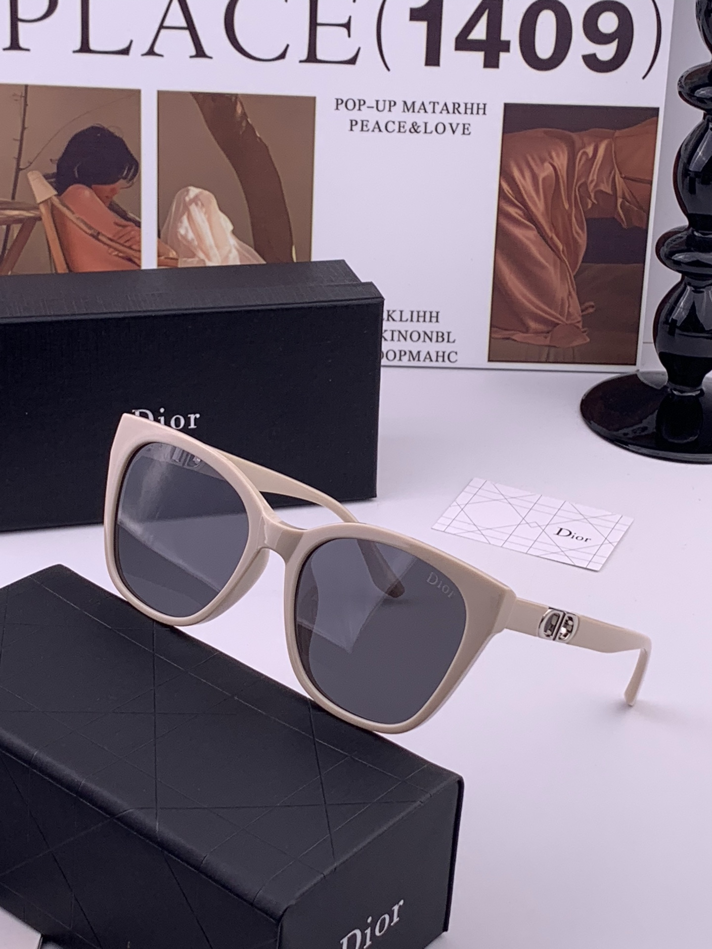 【DIOR】新款潮流爆款 时尚方框太阳镜 佩戴舒适 网红潮款墨镜  女士高清加厚偏光太阳镜🕶️ 🎉高品质
