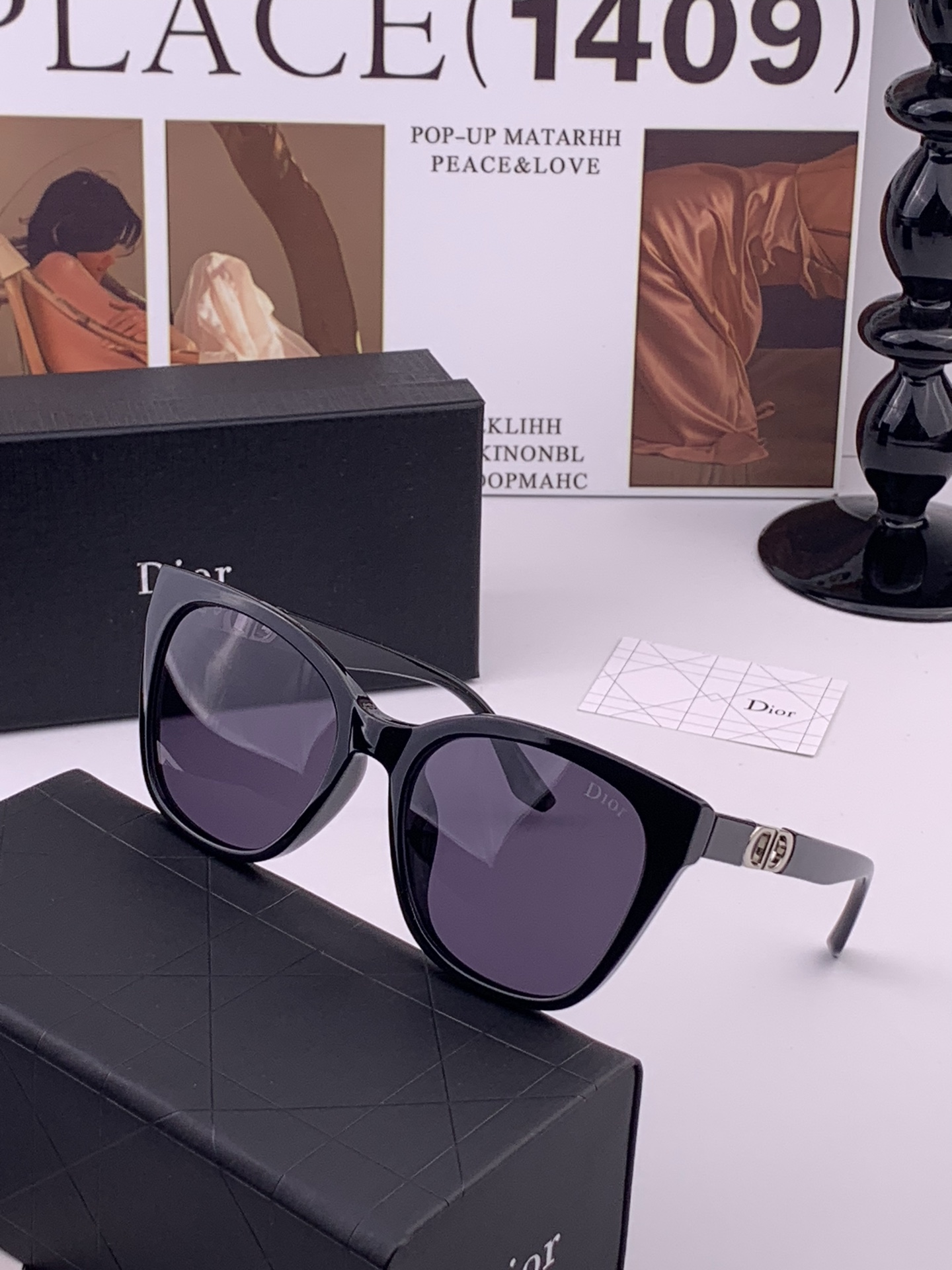 【DIOR】新款潮流爆款 时尚方框太阳镜 佩戴舒适 网红潮款墨镜  女士高清加厚偏光太阳镜🕶️ 🎉高品质