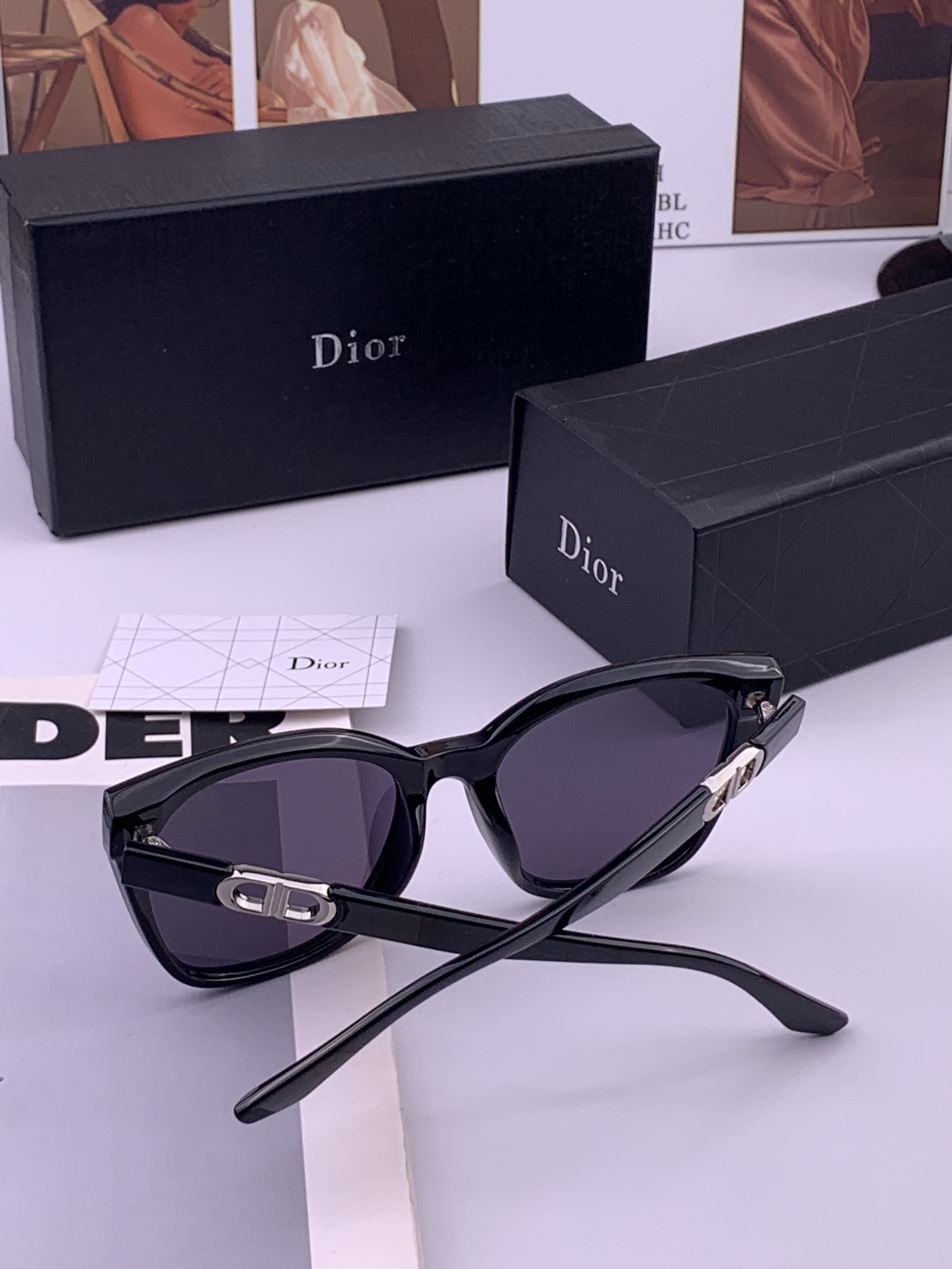 【DIOR】新款潮流爆款 时尚方框太阳镜 佩戴舒适 网红潮款墨镜  女士高清加厚偏光太阳镜🕶️ 🎉高品质