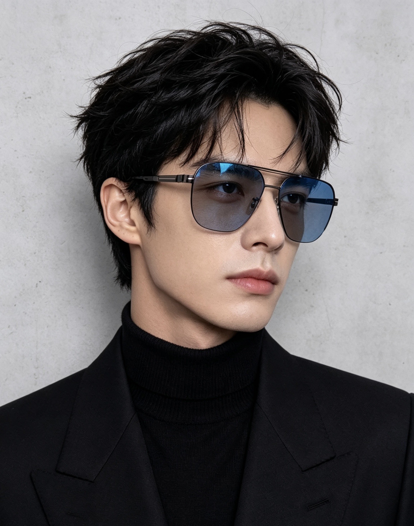GUCCI 男款炫彩飞行员偏光太阳镜 ❤️材质：高清尼龙加厚卡槽高清偏光镜片 🌹无边框镜架💕颜👍型号：G